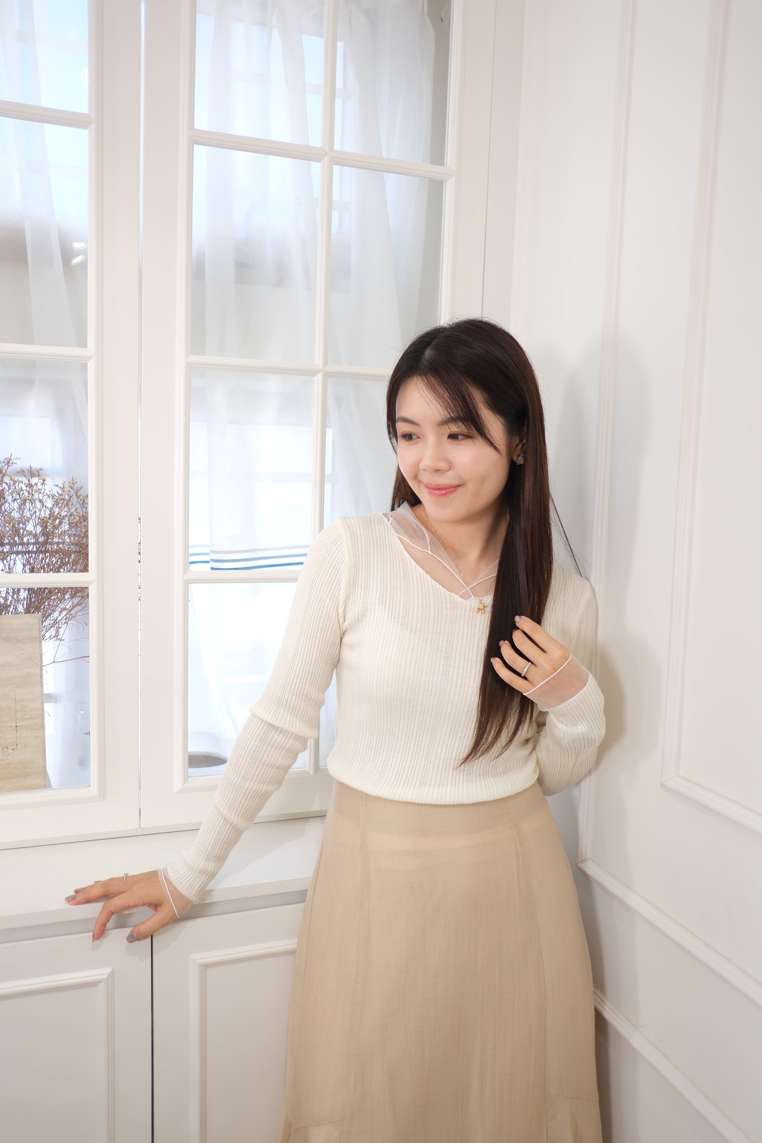 Romantic Tiered Ruffle Chiffon Maxi Skirt [SK0074]