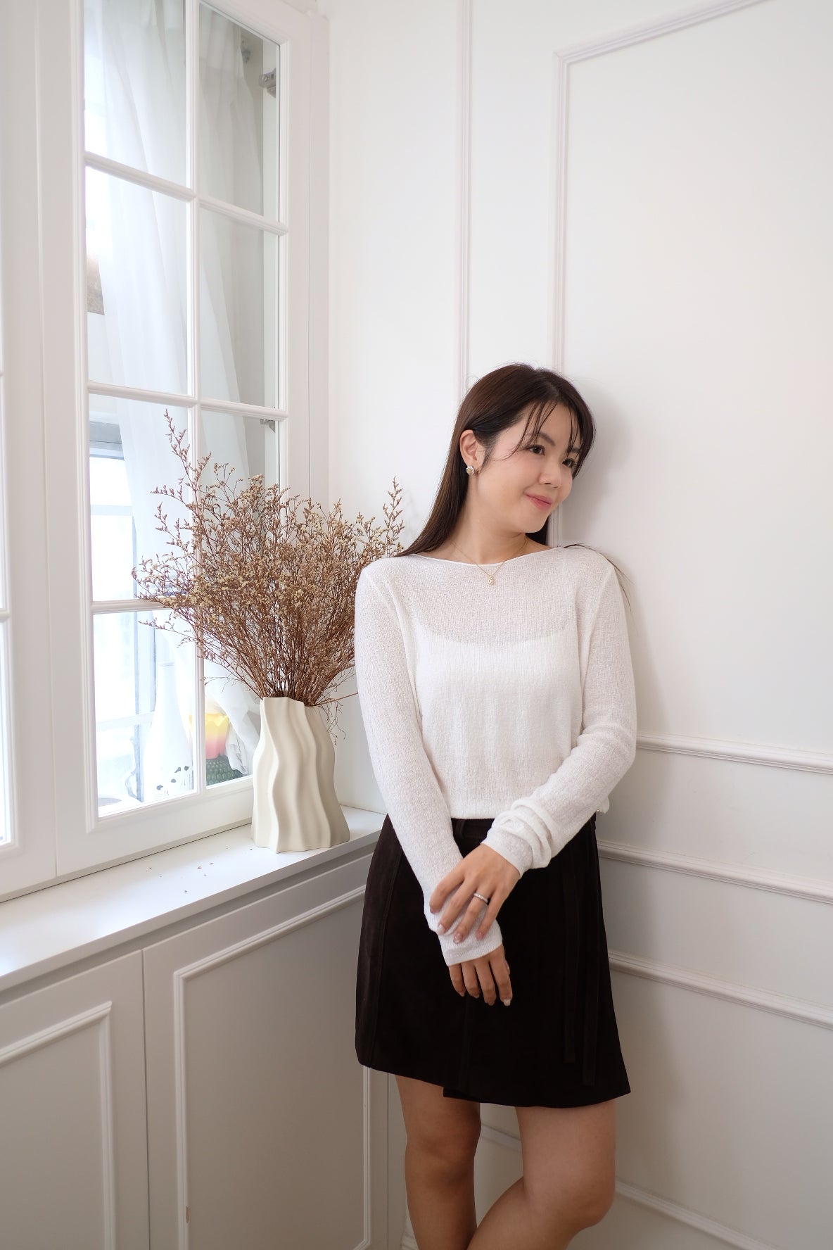 【LE ZANS BRAND COLLECTION】SoftLine Underlayer Basic Top (25% Ultra Fine Wool) [T0251]