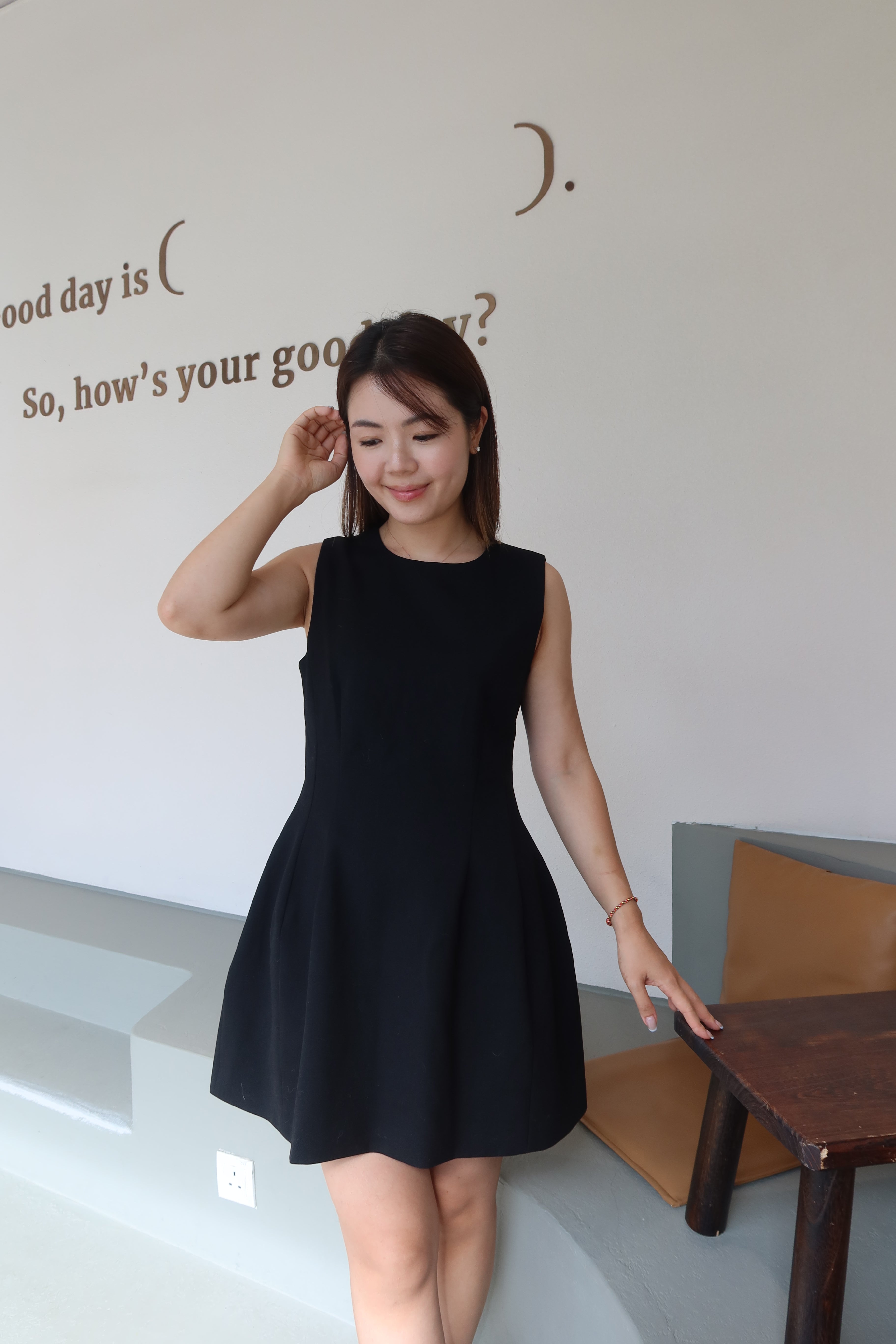 【LE ZANS BRAND COLLECTION】Minimalist Mono Dress [OPS0159]