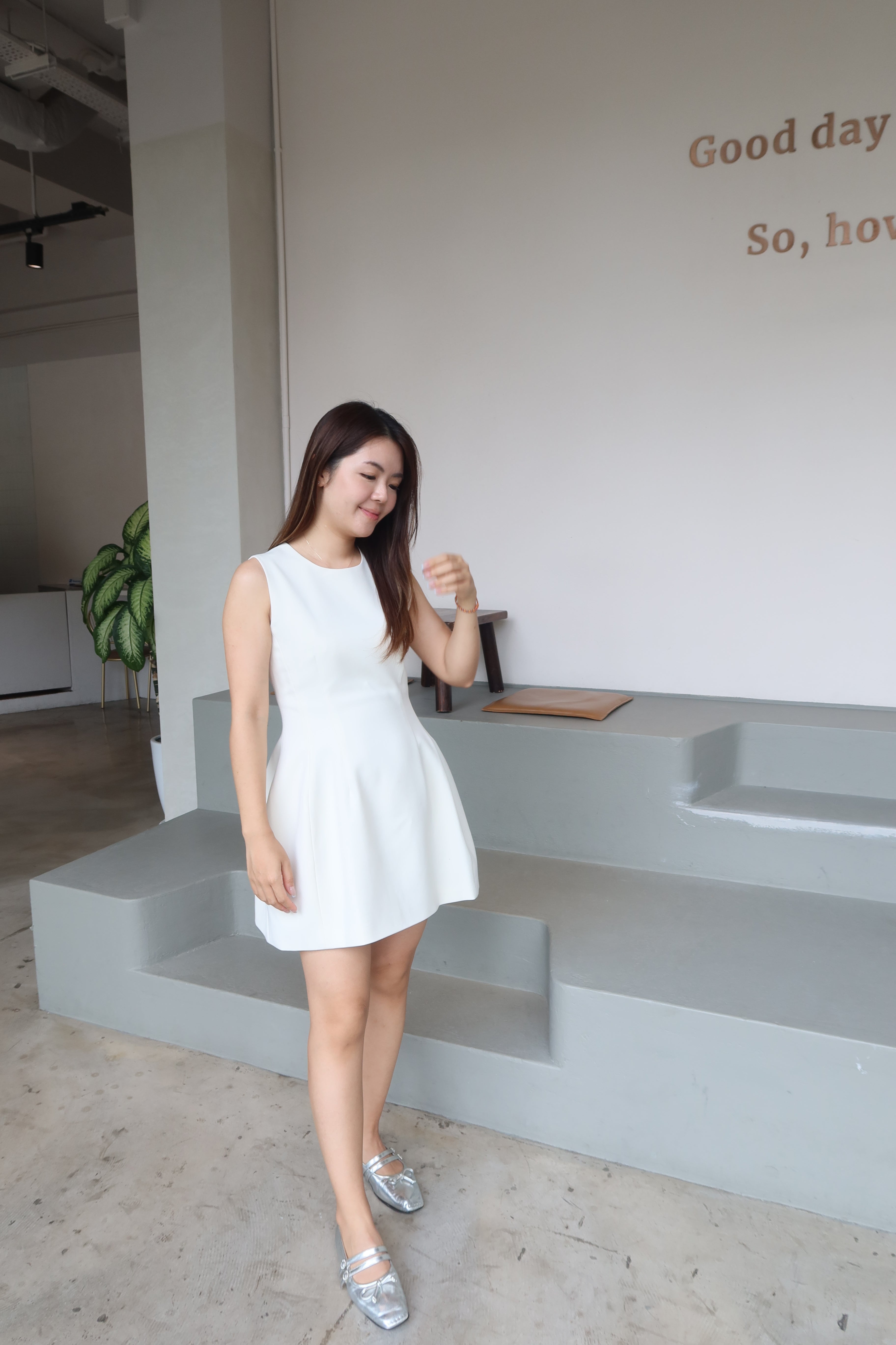 【LE ZANS BRAND COLLECTION】Minimalist Mono Dress [OPS0159]