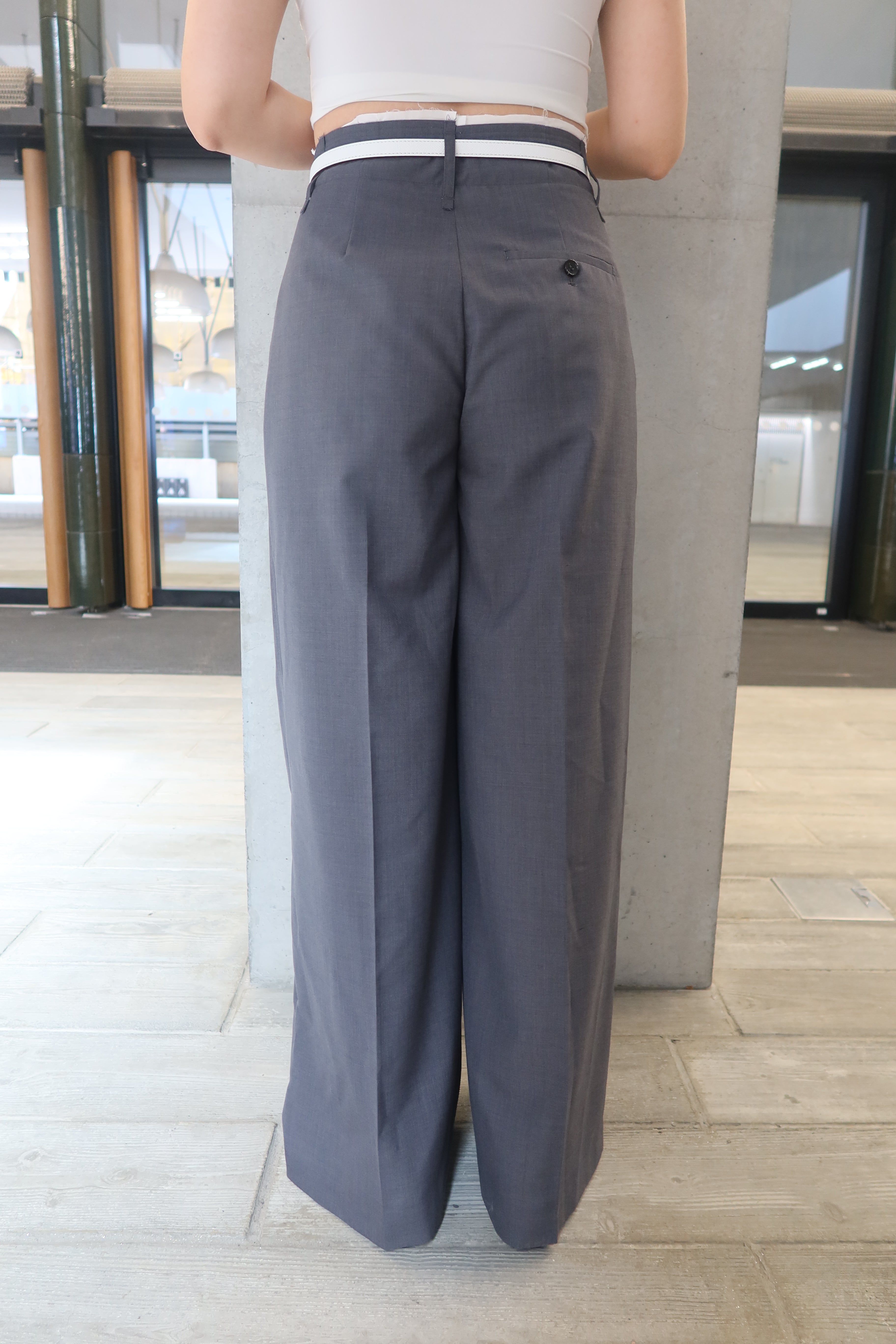 【LE ZANS BRAND COLLECTION】SilkenEase Premium Gray Pants (意大利布料，真絲+羊毛料) [PT0063]