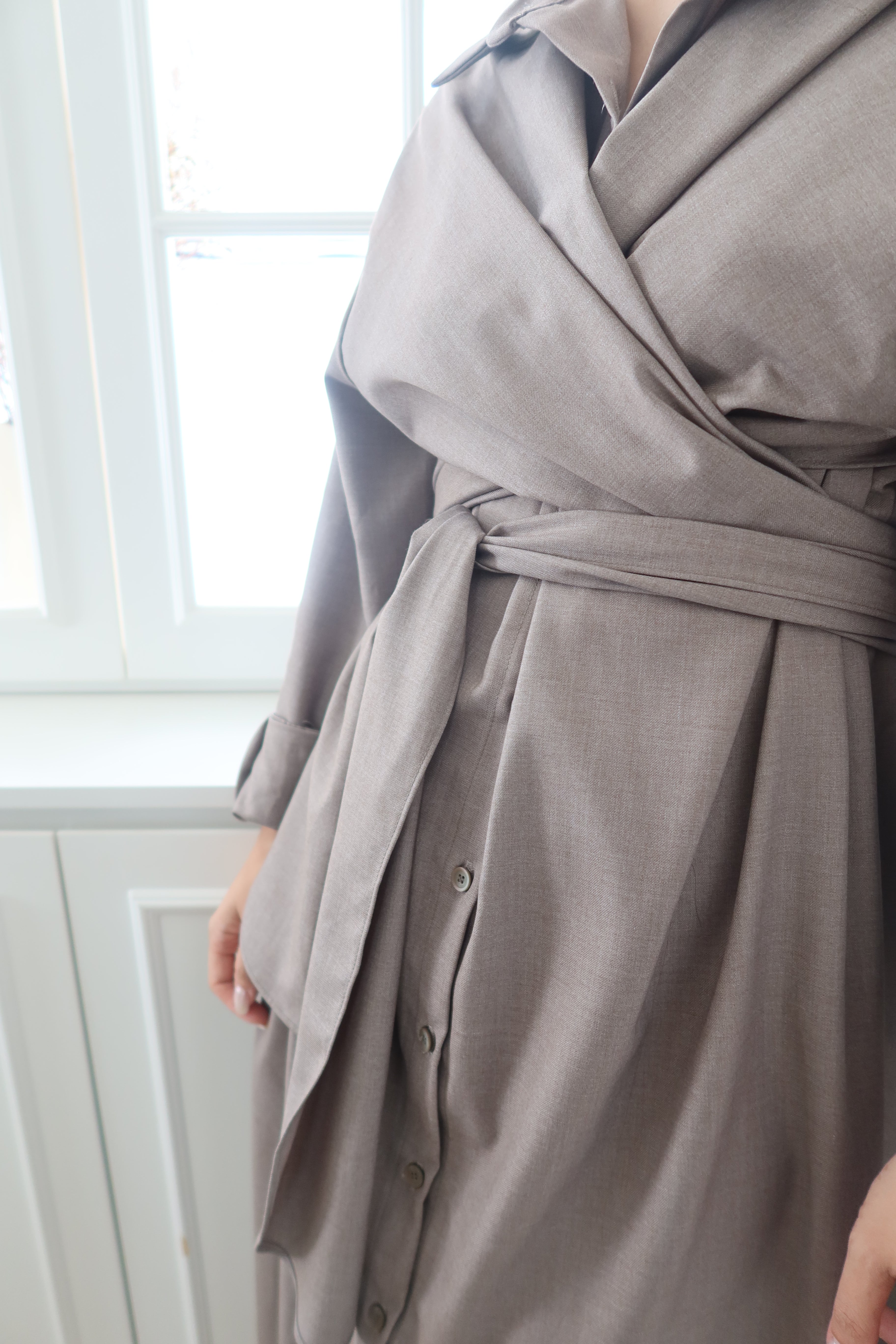 Cross-Design Chic Maxi Dress [OPS0169]