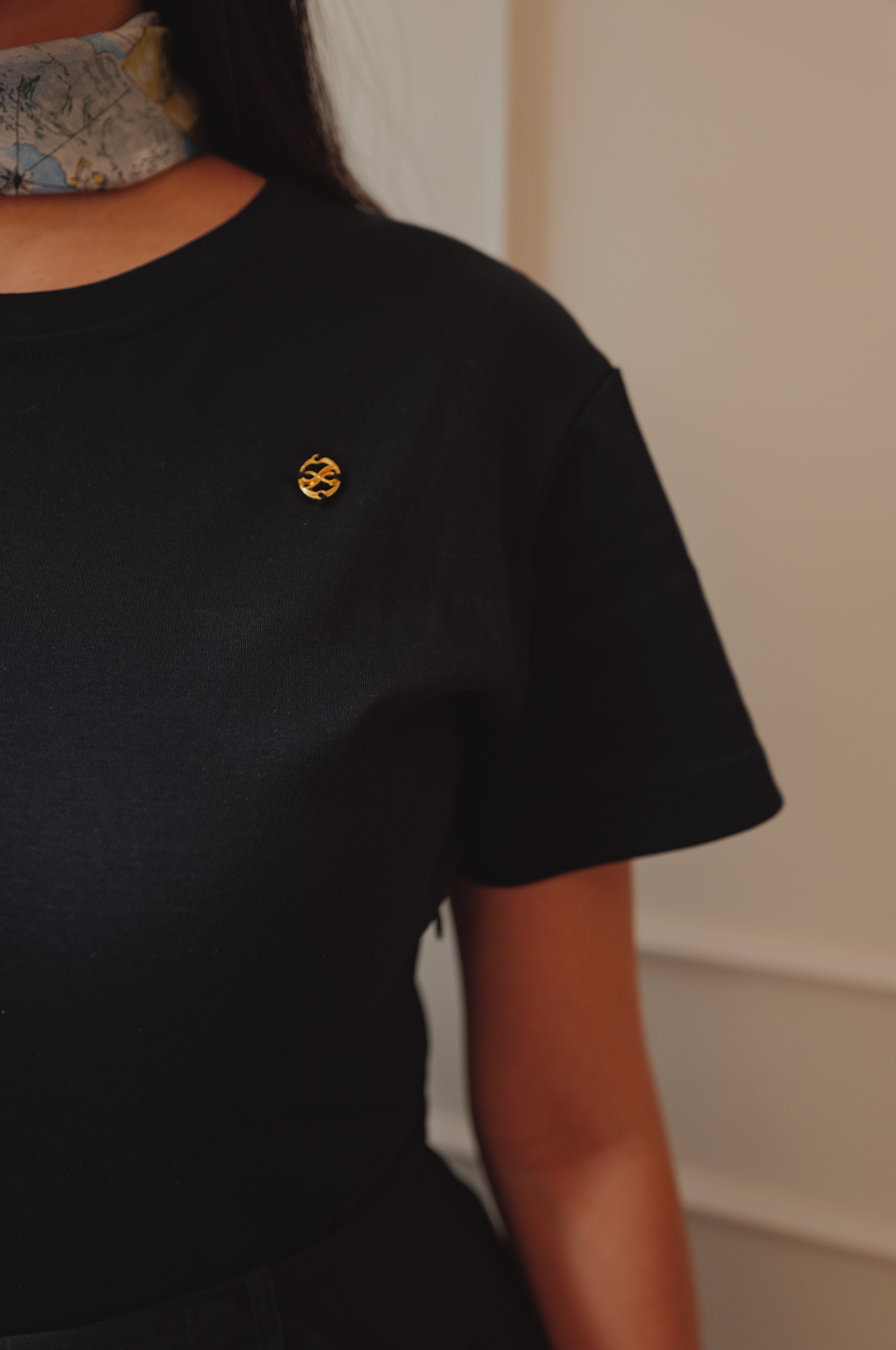 【LE ZANS BRAND COLLECTION】Minimalist Crewneck Belted A-Line Dress [OPS0186]