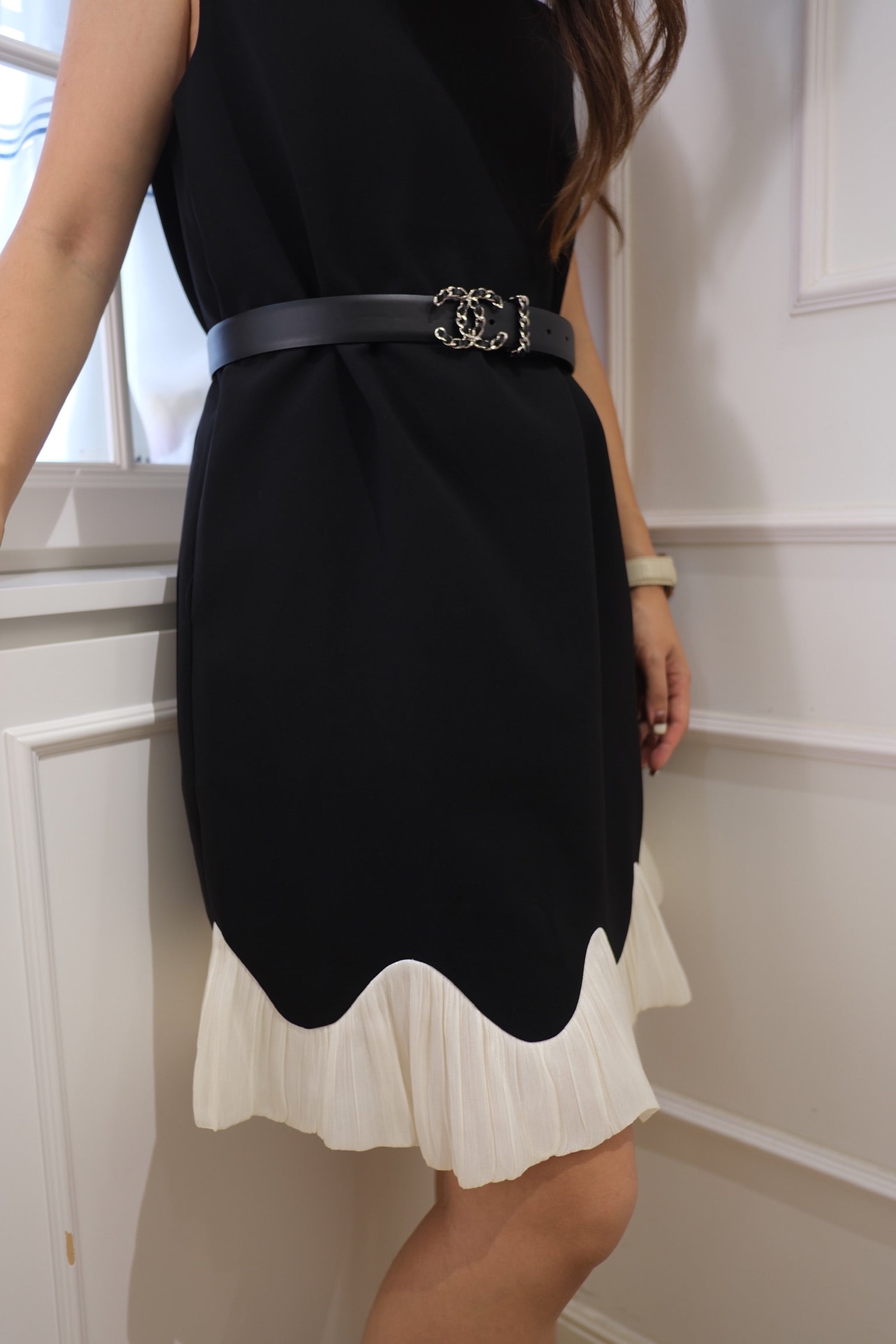 【LE ZANS BRAND COLLECTION】Deep Blue Elegance Layered Dress [OPS0172]