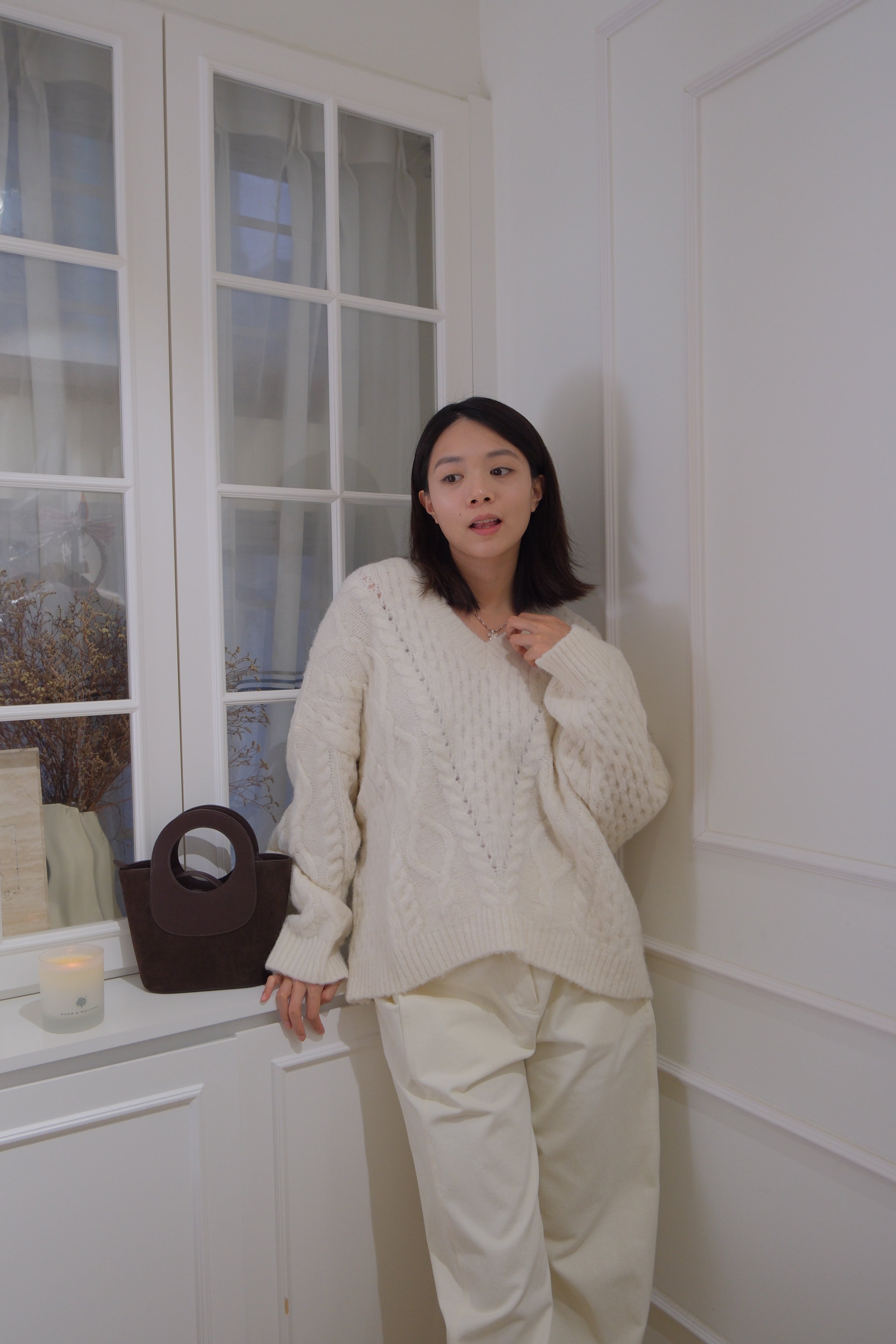 Cozy Oversized Twirl Sweater (60%wool)[T0165]