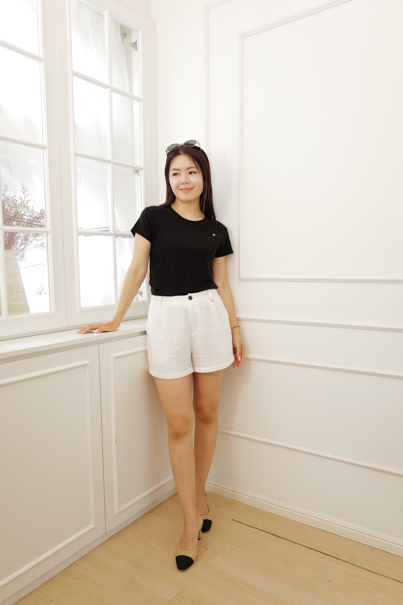 【LE ZANS BRAND COLLECTION】Minimalist solid color top [T0278]