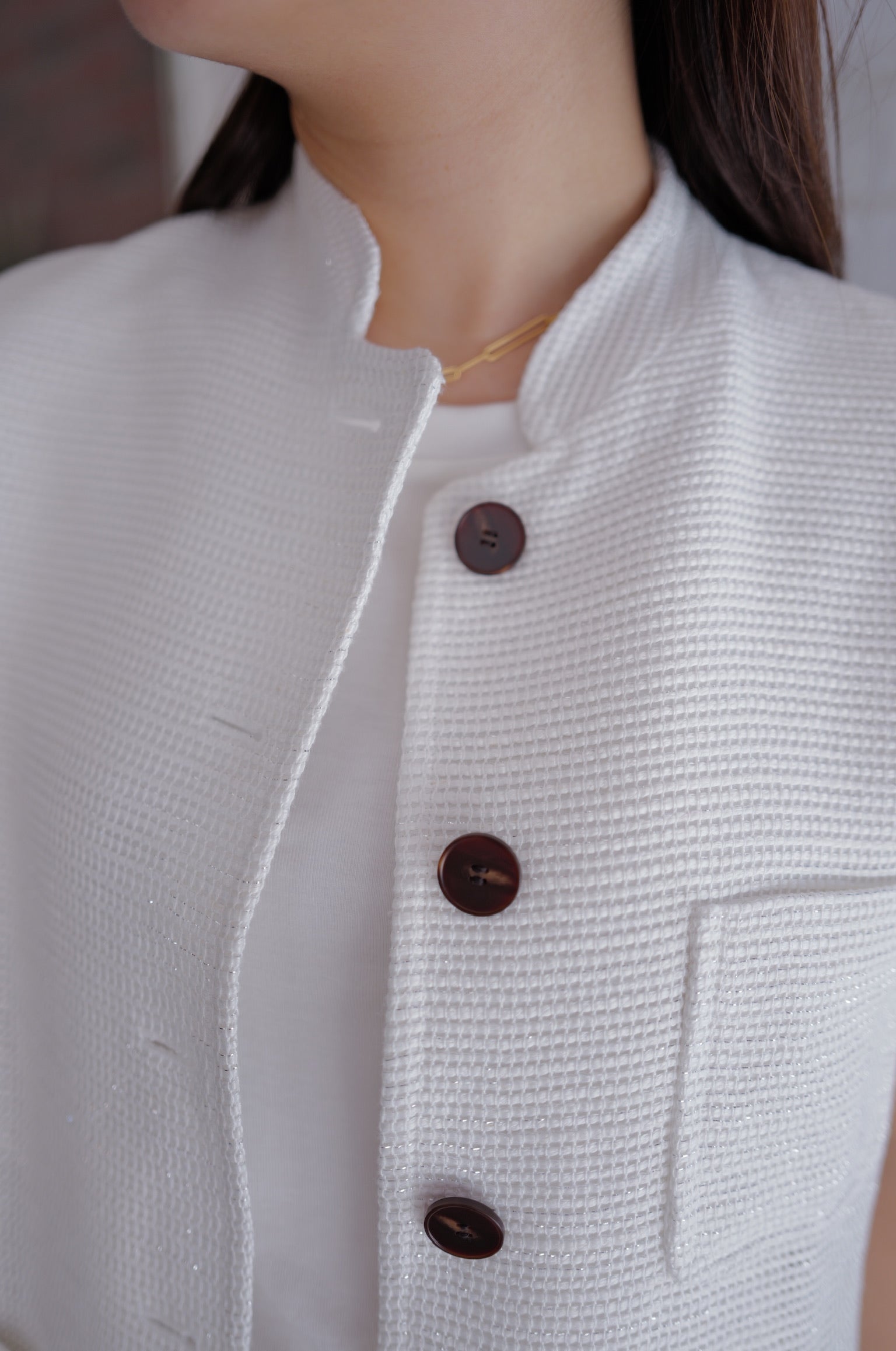 【LE ZANS BRAND COLLECTION】Button-front knit waistcoat [J0139]