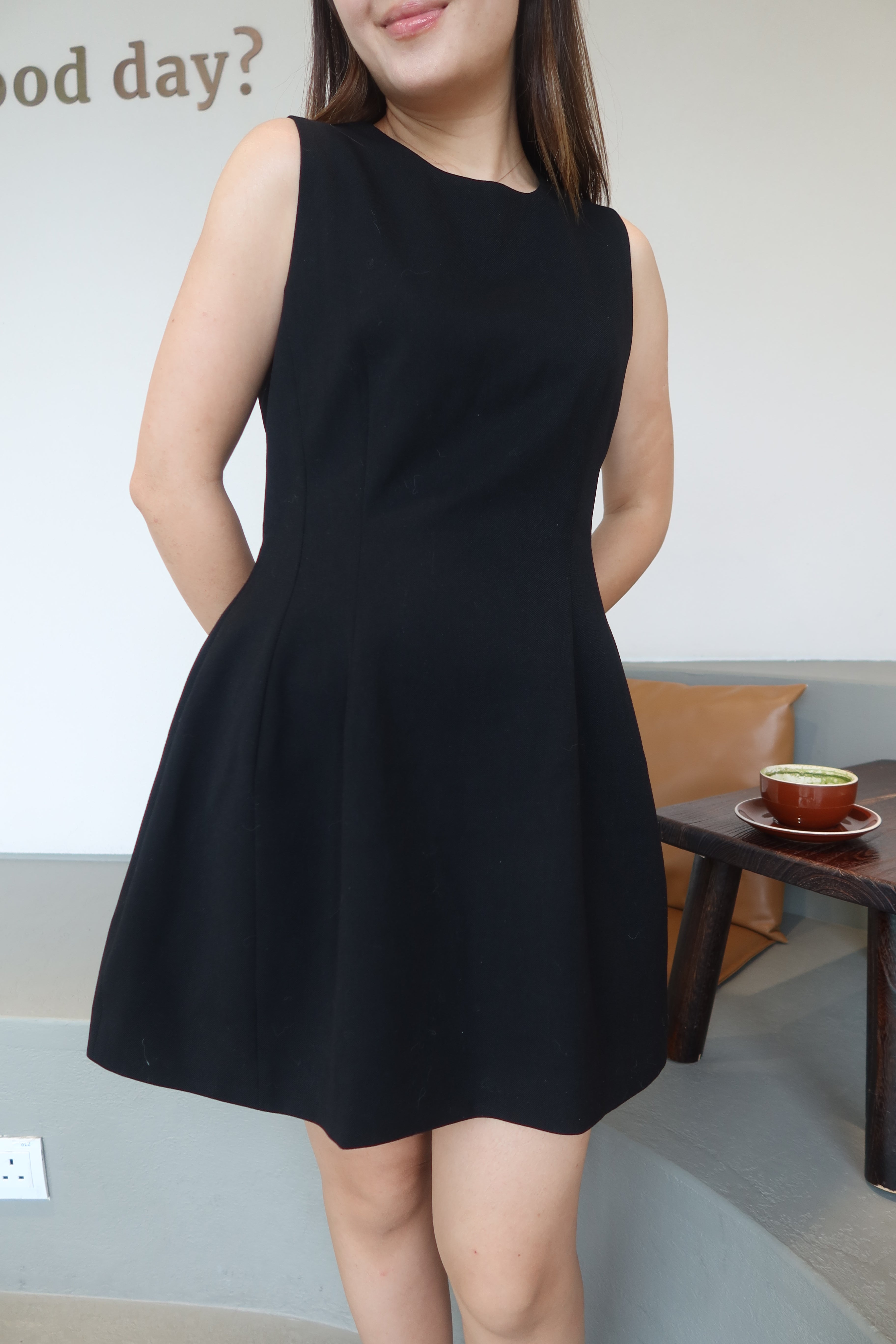 【LE ZANS BRAND COLLECTION】Minimalist Mono Dress [OPS0159]