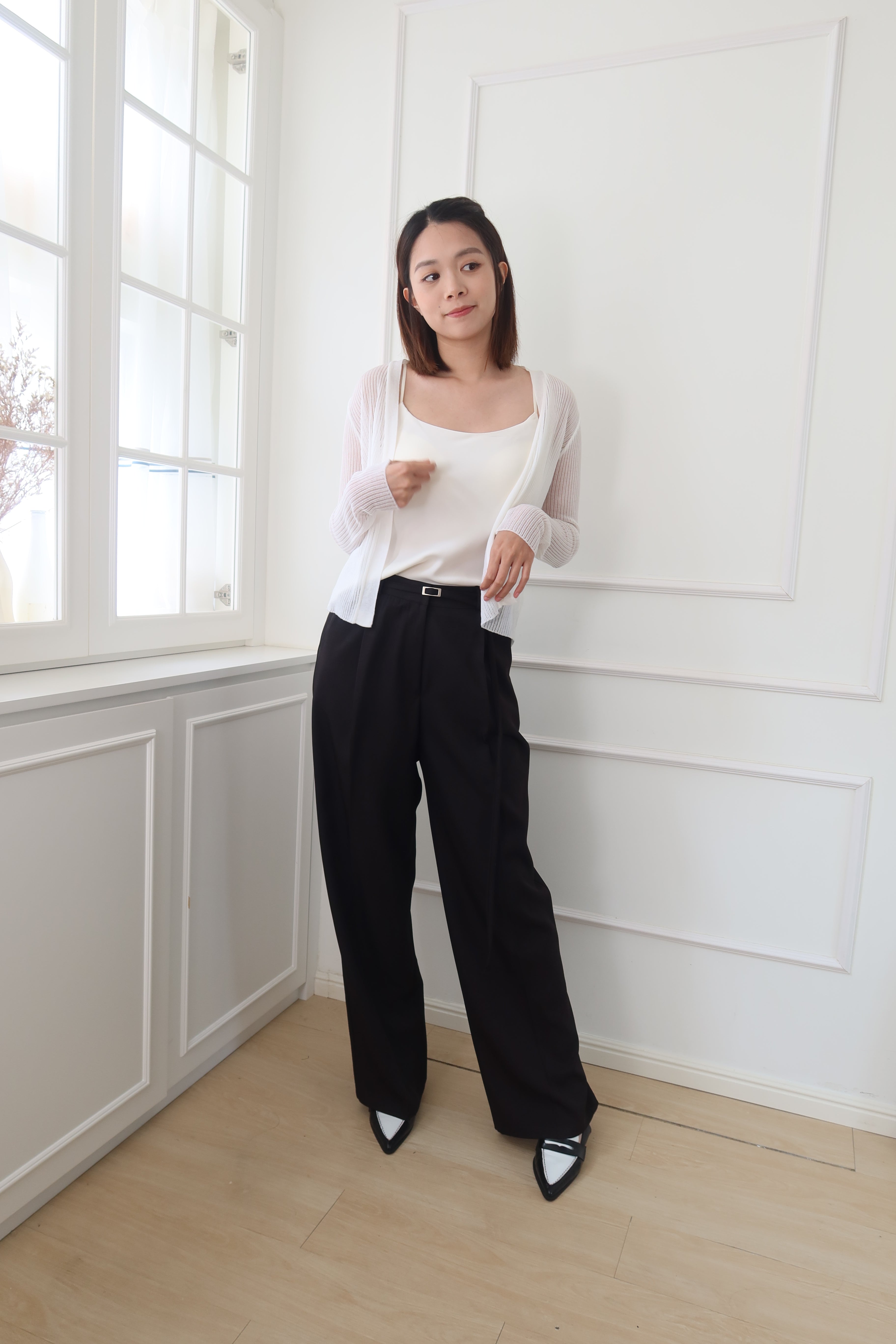 CrispLine Straight-Leg Suit Pants [PT0068]