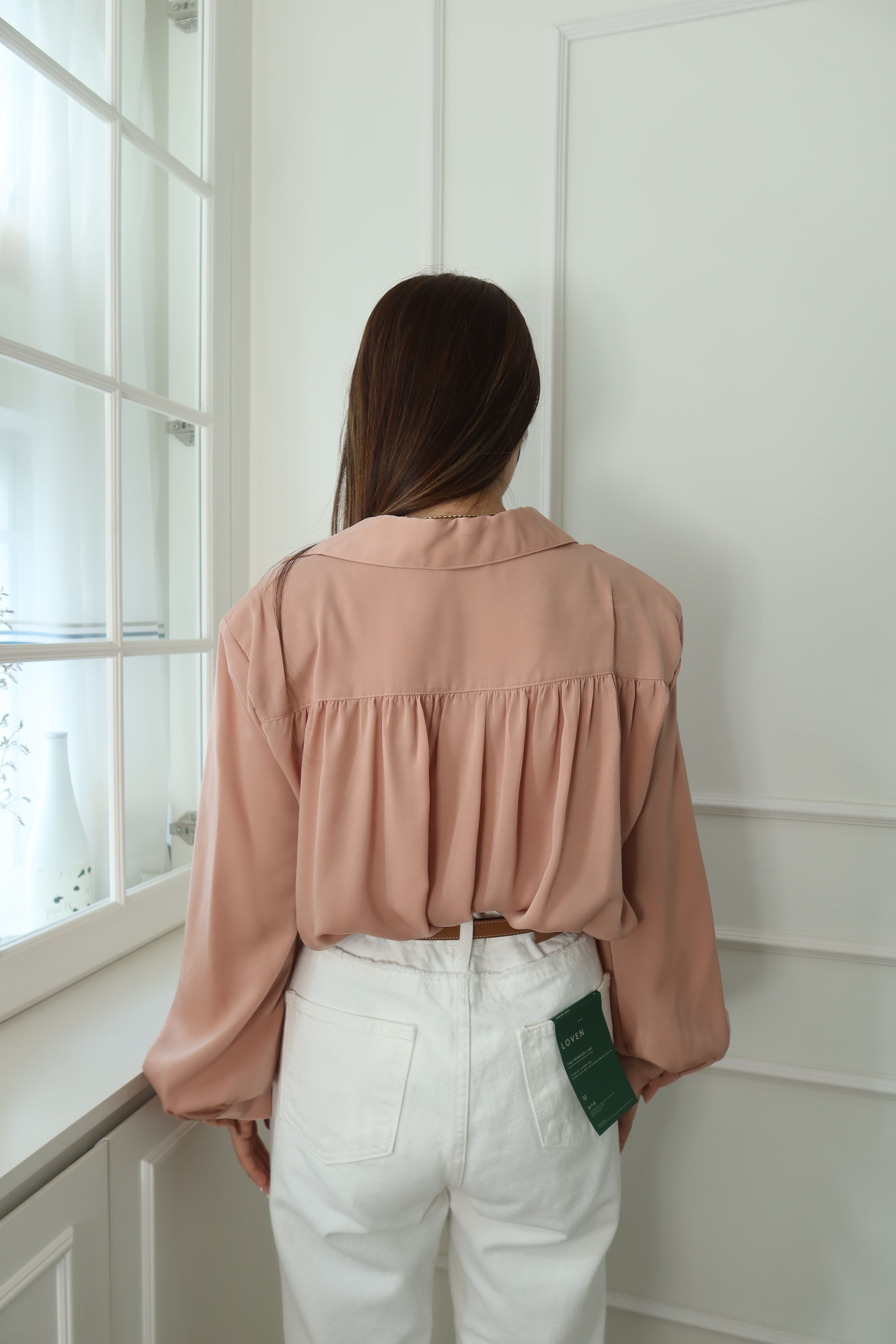 Chic Ruffle Collar Shirt [T0216]