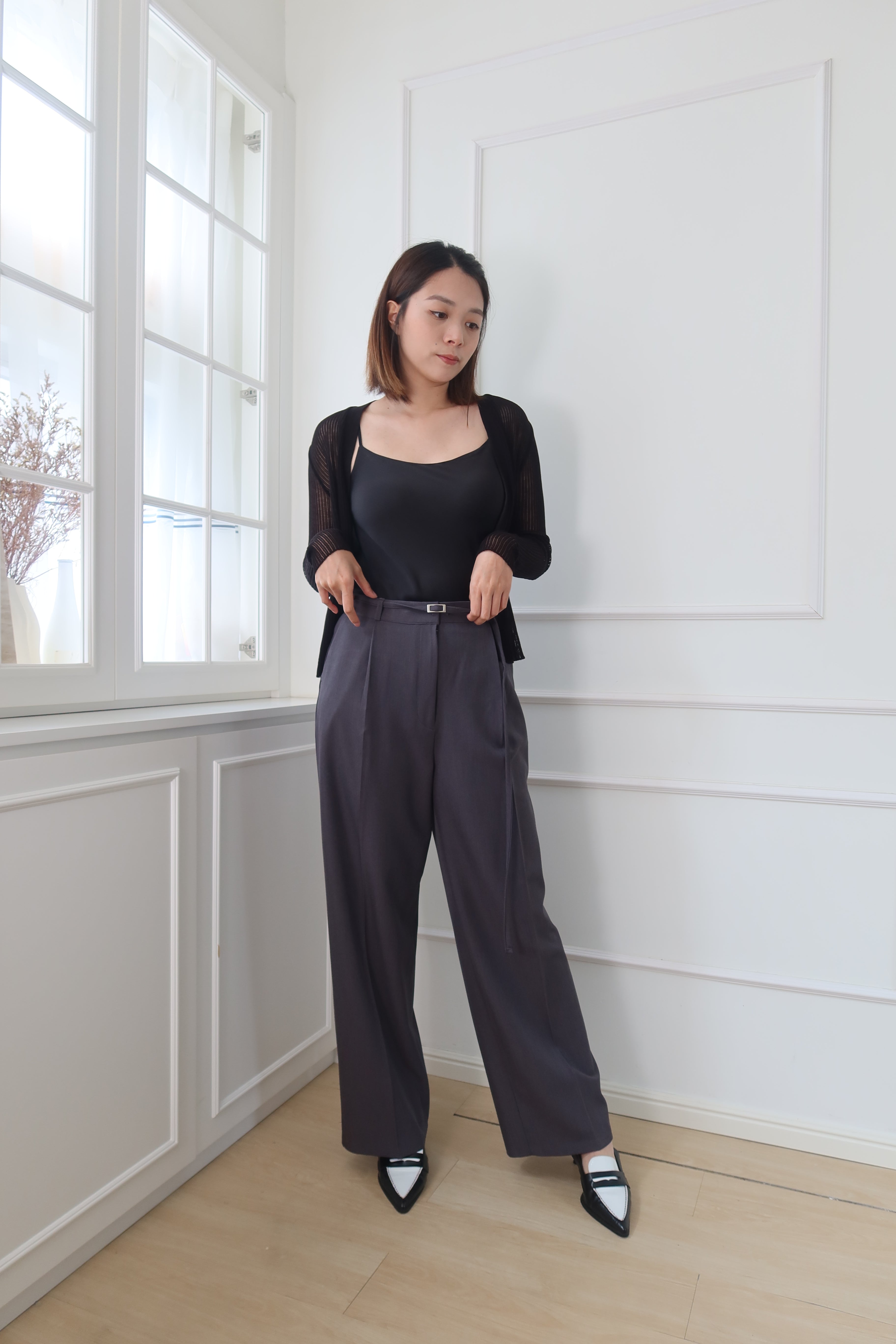 CrispLine Straight-Leg Suit Pants [PT0068]
