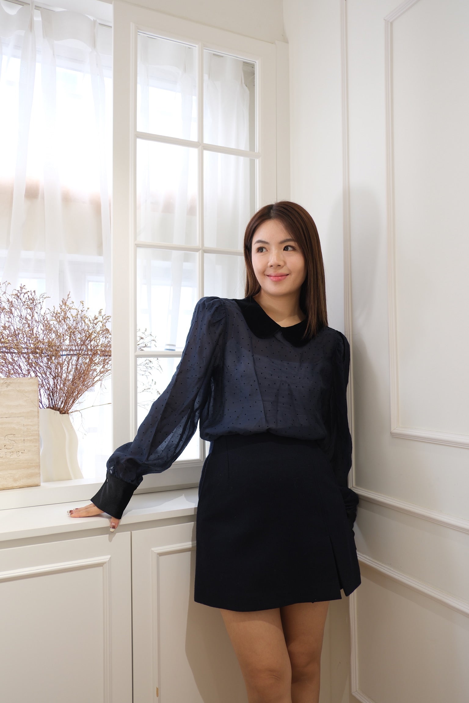 Polka Dot Charm Blouse [T0244]