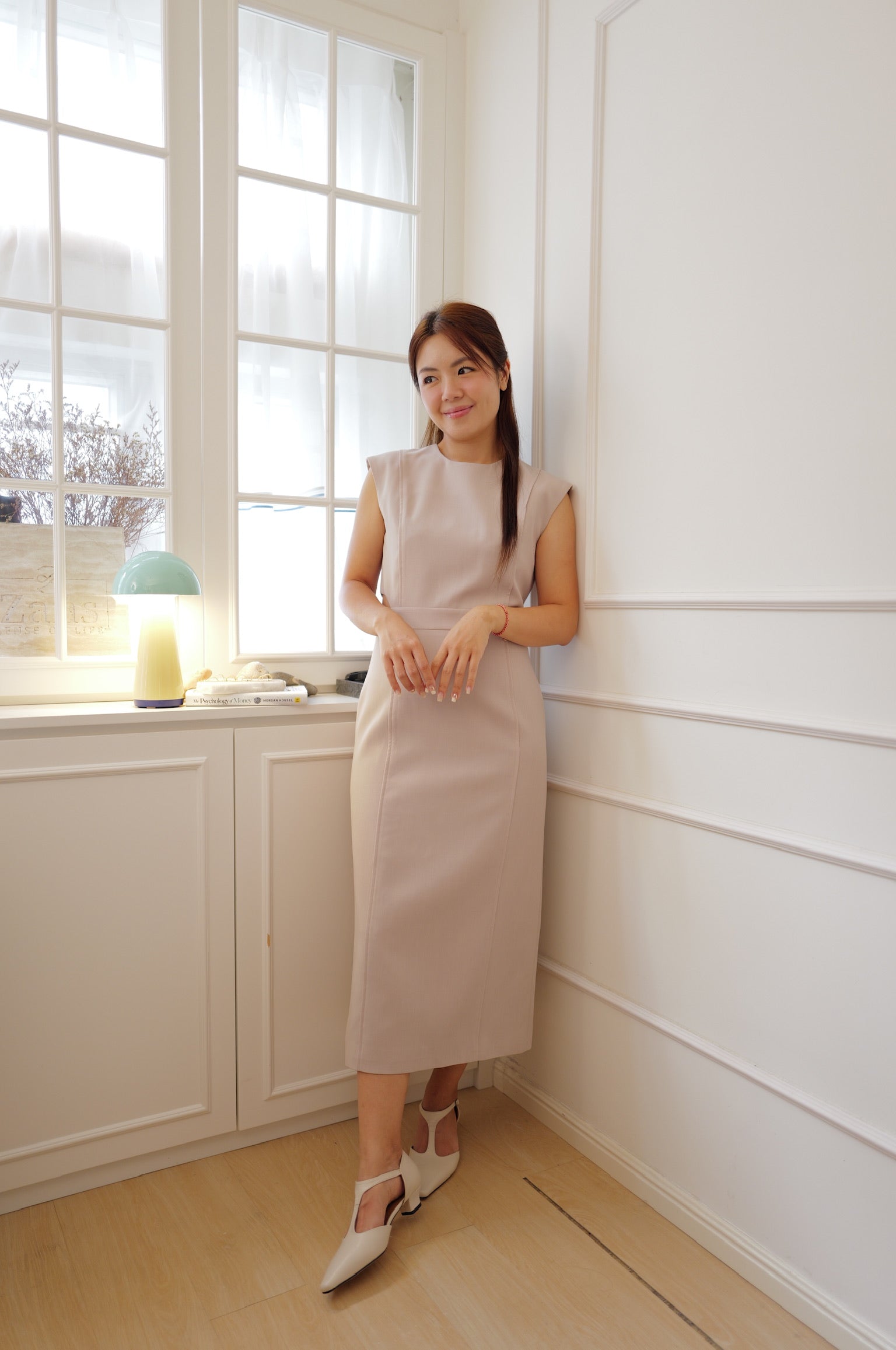 【LE ZANS BRAND COLLECTION】Modern Architectural Cut-Out Dress [OPS0184]