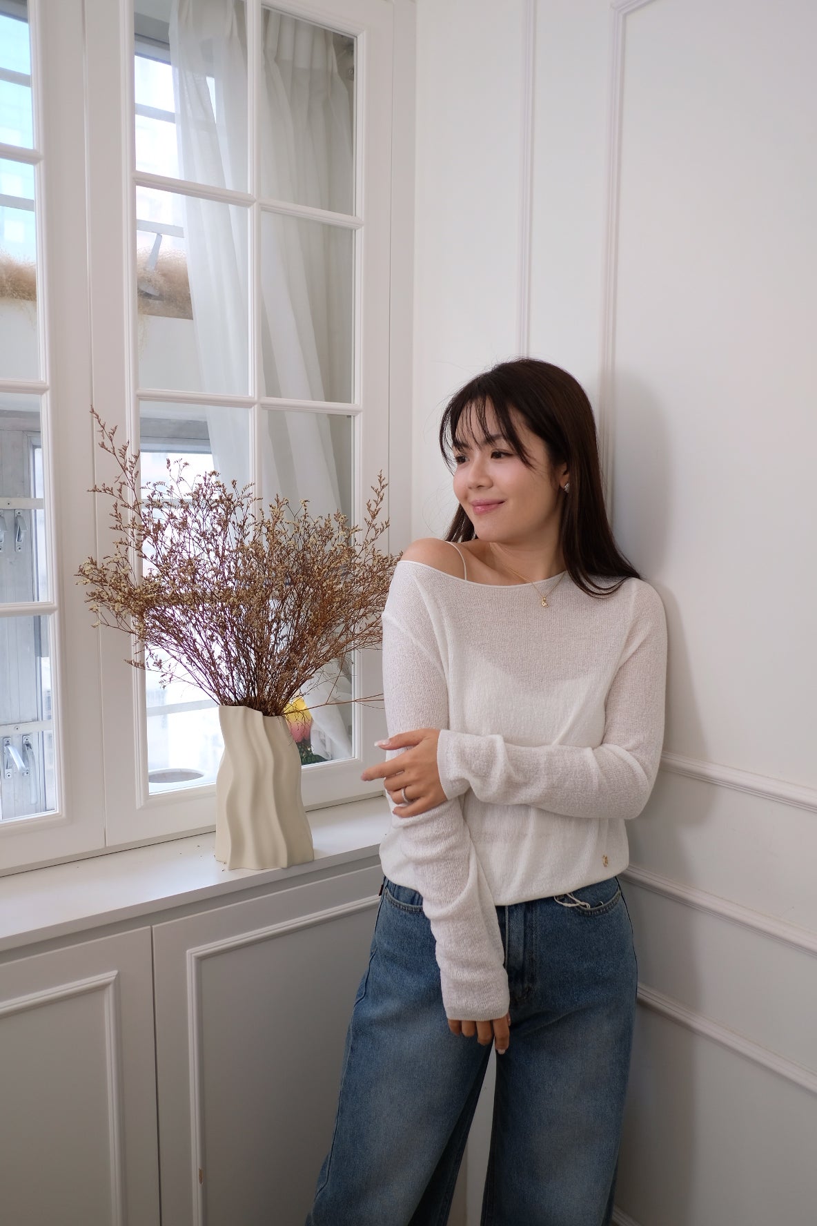 【LE ZANS BRAND COLLECTION】SoftLine Underlayer Basic Top (25% Ultra Fine Wool) [T0251]