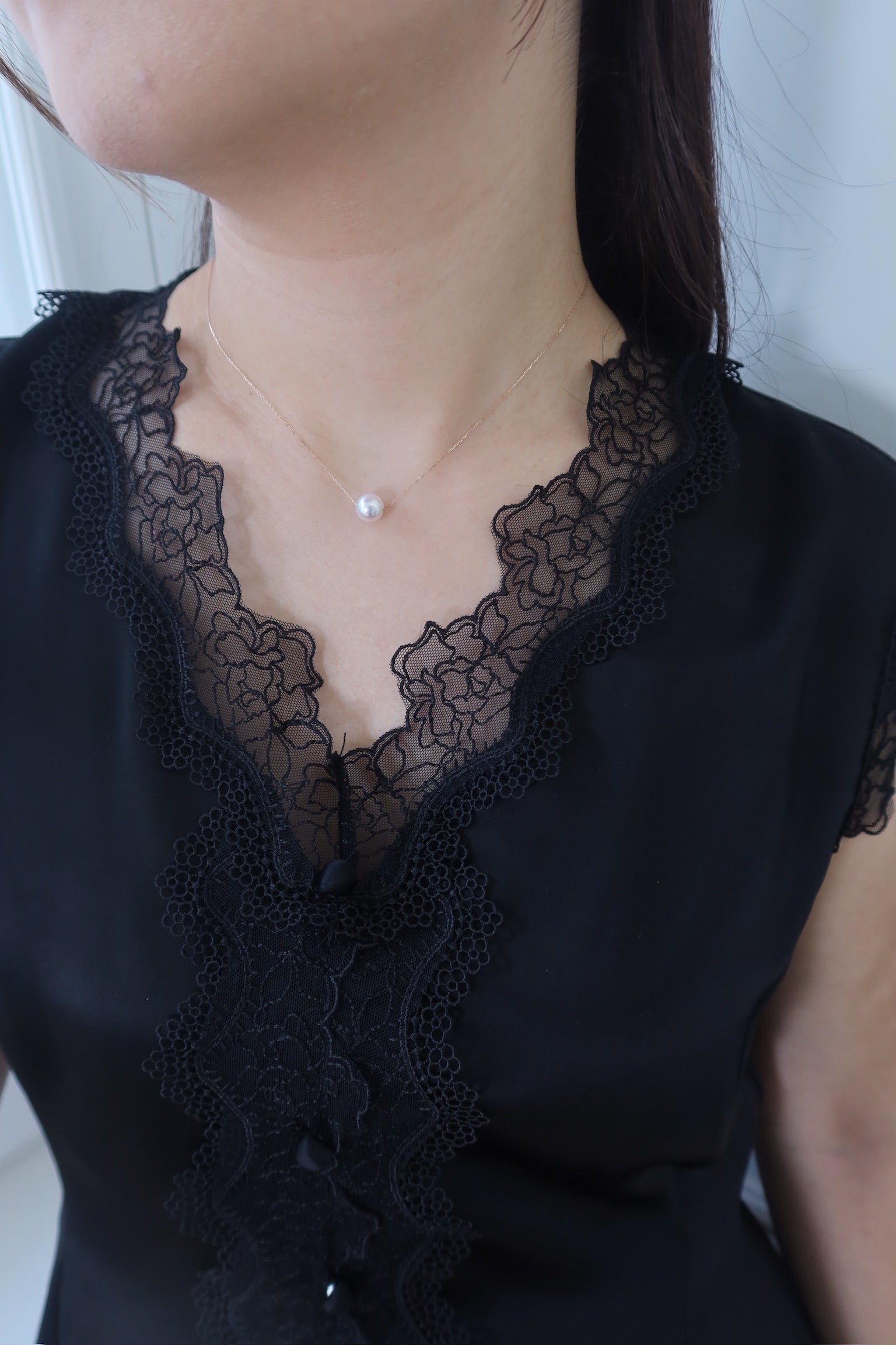 【LE ZANS BRAND COLLECTION】 Lace Trim Top [T0186]