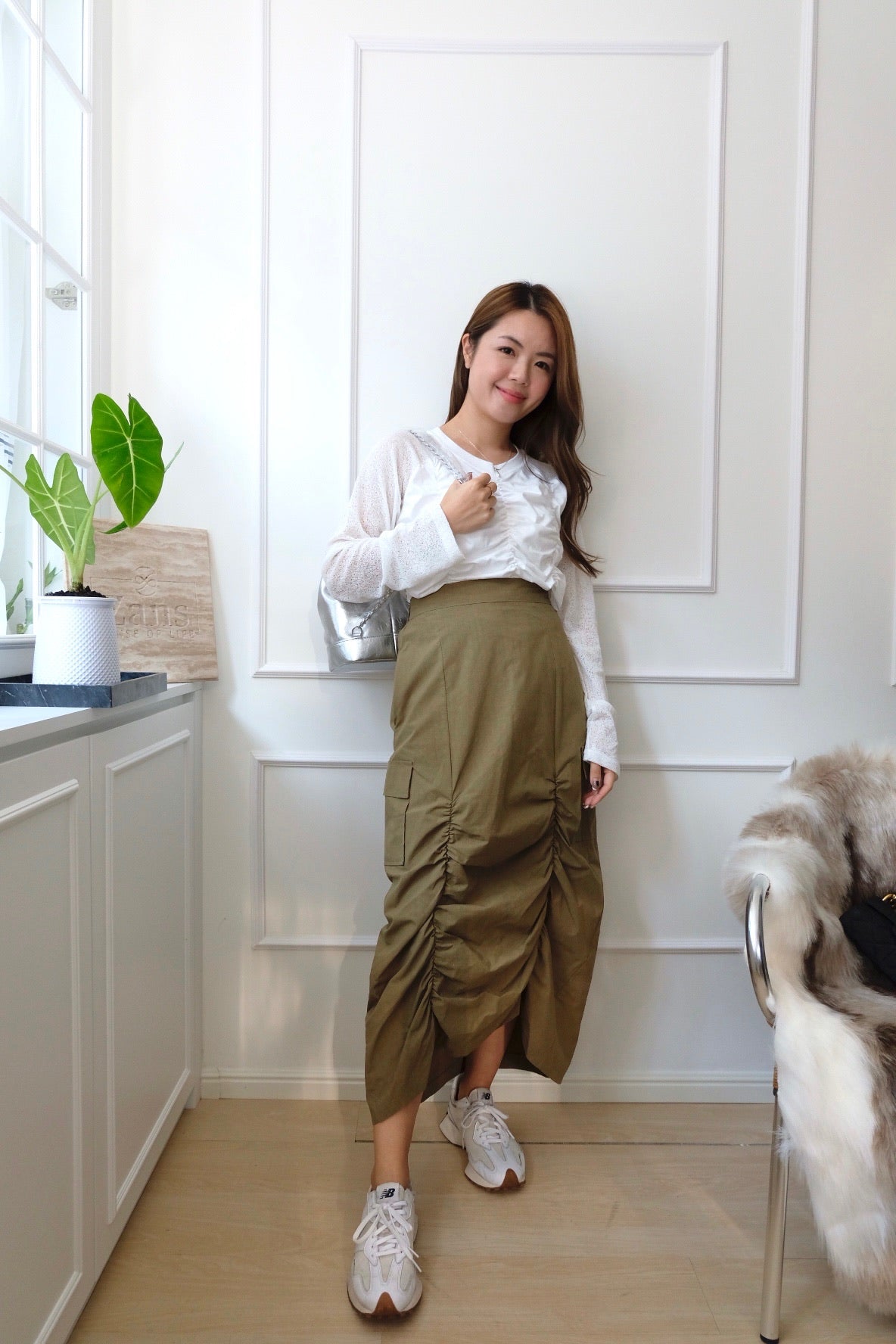 Wrinkle Buster Maxi Skirt [SK0036]