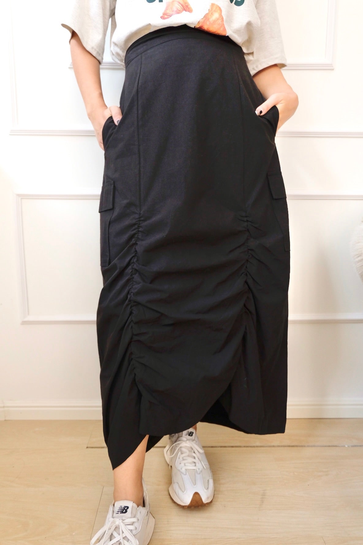 Wrinkle Buster Maxi Skirt [SK0036]