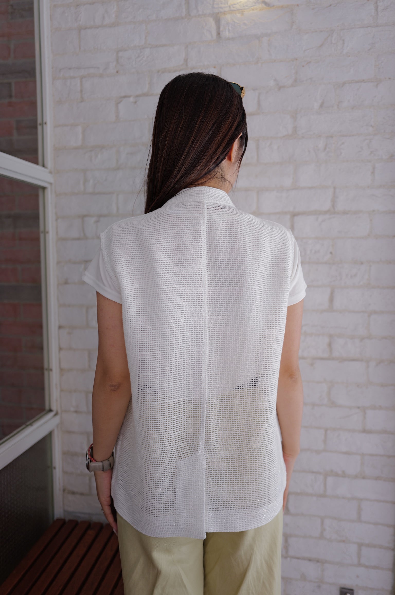 【LE ZANS BRAND COLLECTION】Button-front knit waistcoat [J0139]