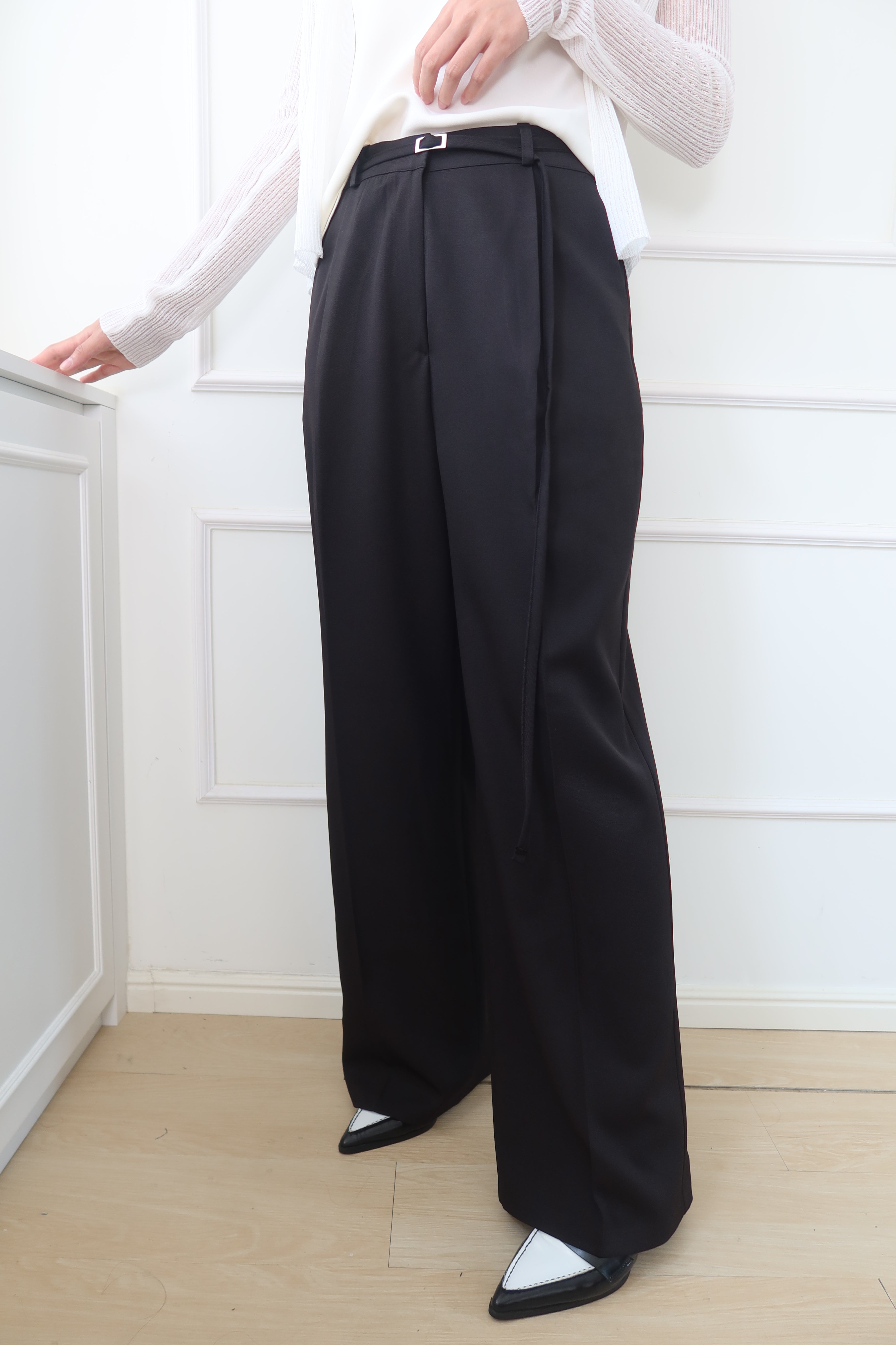 CrispLine Straight-Leg Suit Pants [PT0068]