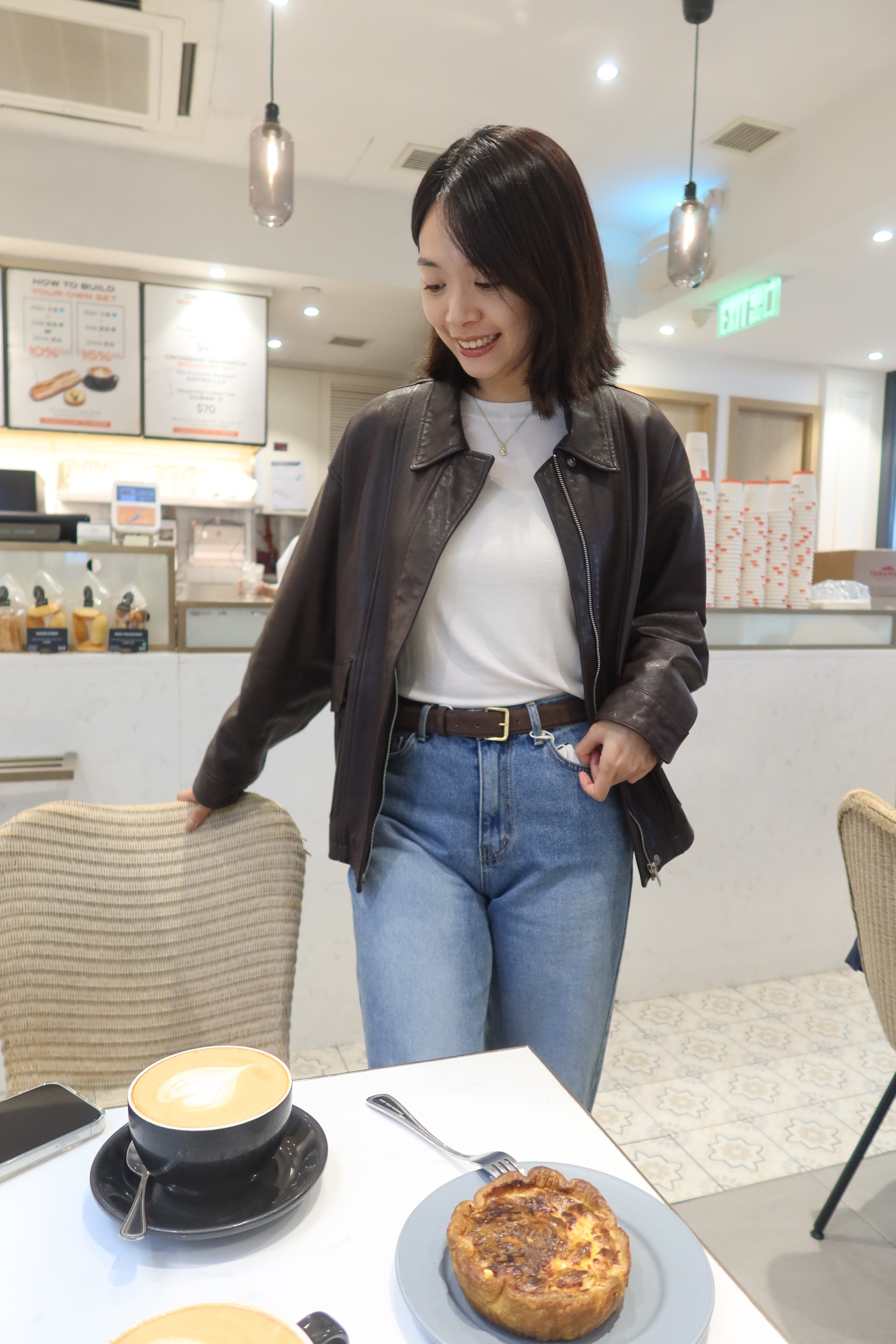 【LE ZANS BRAND COLLECTION】Timeless Distressed Leather Coat (100% lambskin) [J0116]