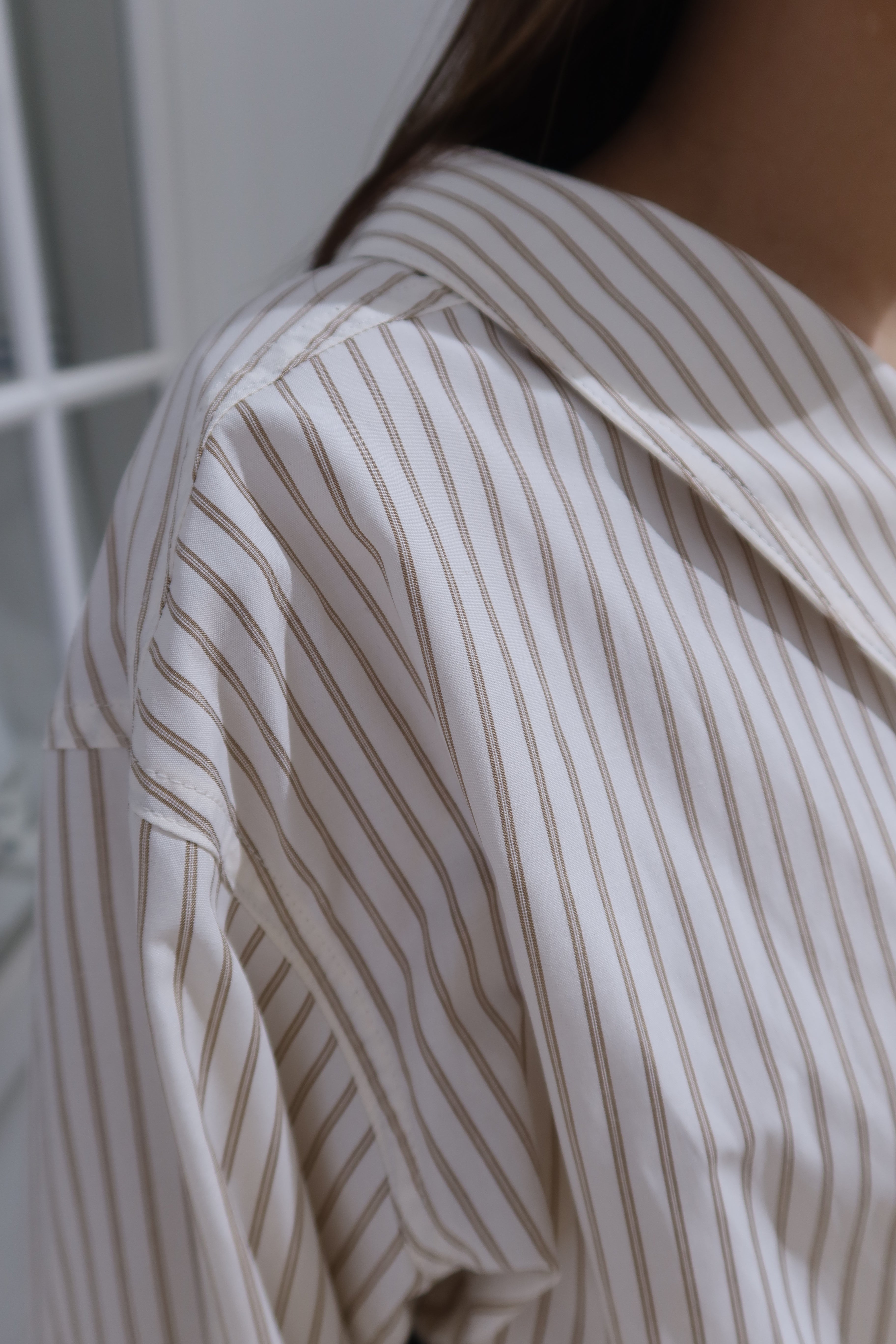 Striped Contrast Knit Pullover [T0225]