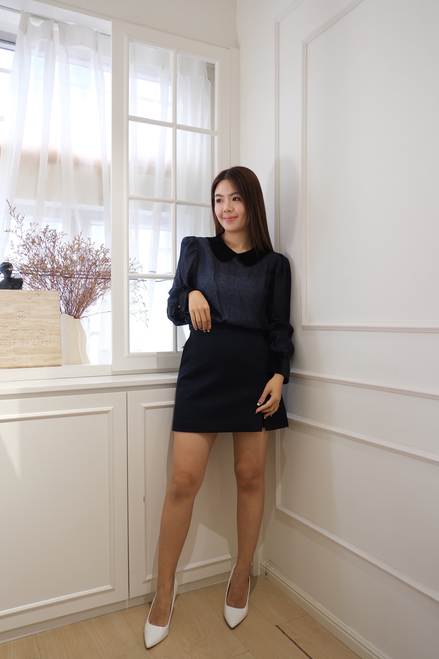 Polka Dot Charm Blouse [T0244]