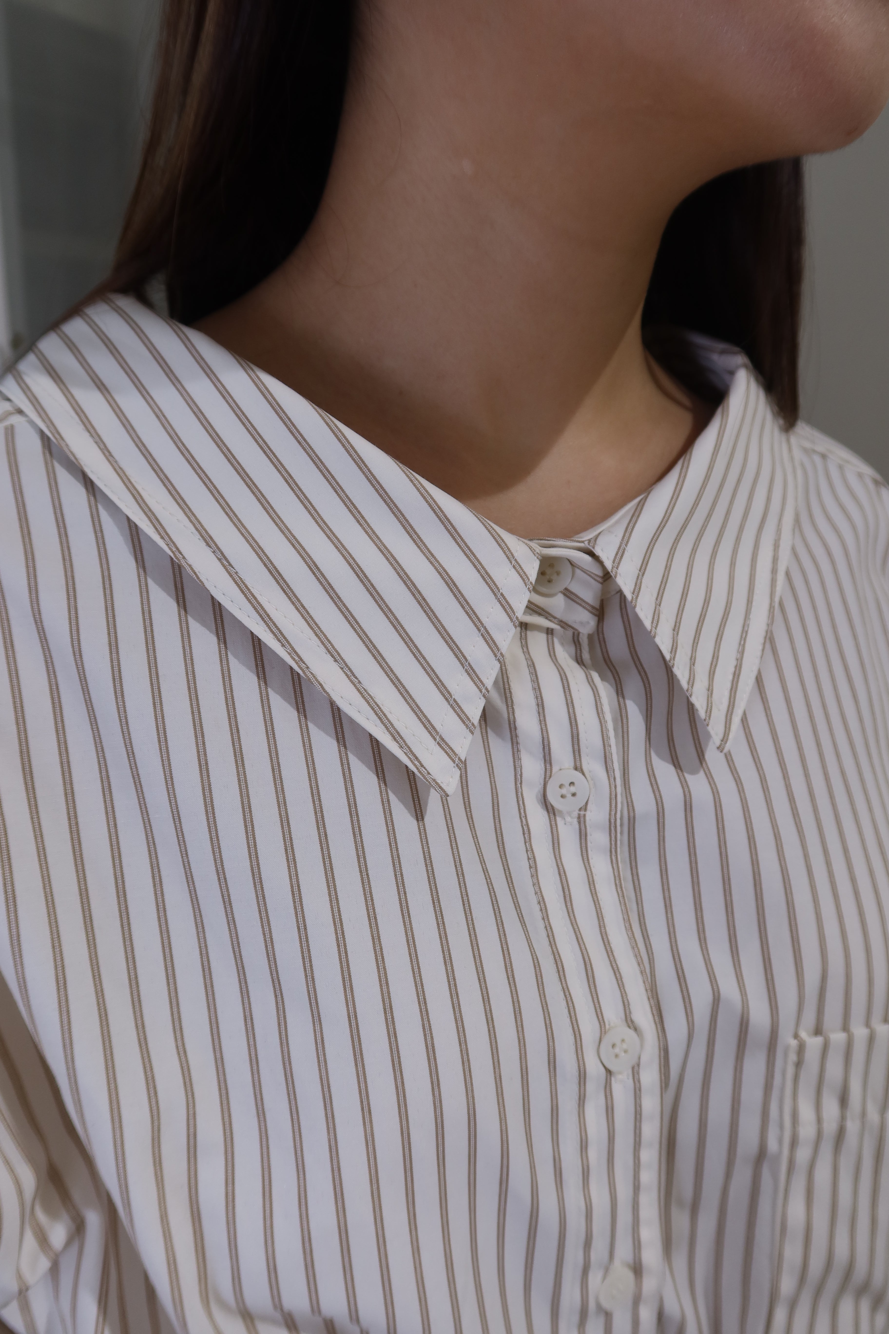 Striped Contrast Knit Pullover [T0225]