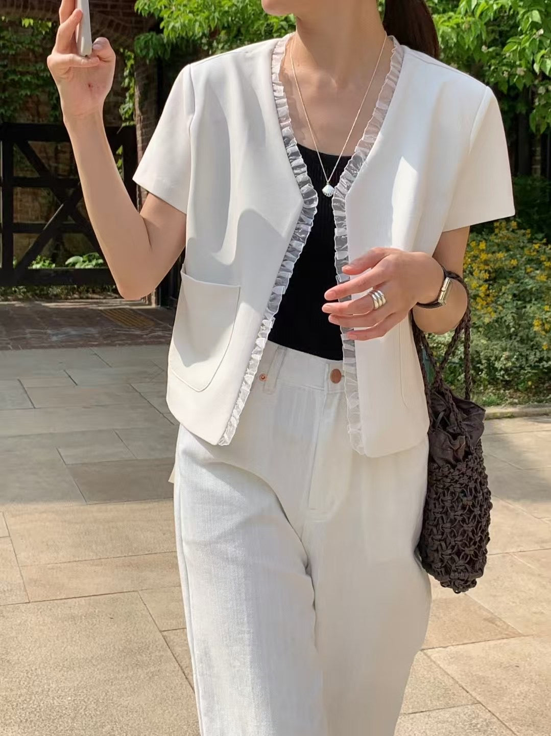 Chiffon Charm Blazer [J0104]