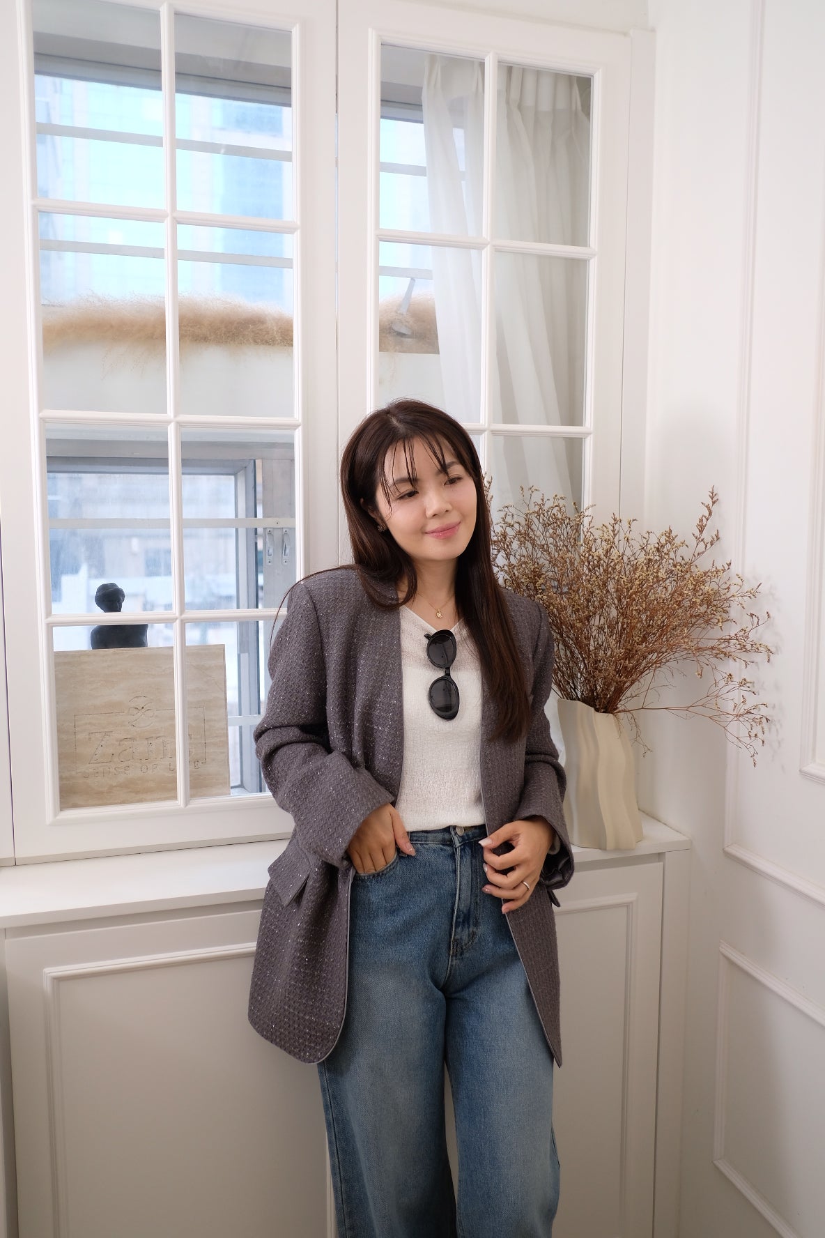 【LE ZANS BRAND COLLECTION】Chic Minimalist Blazer [J0133]