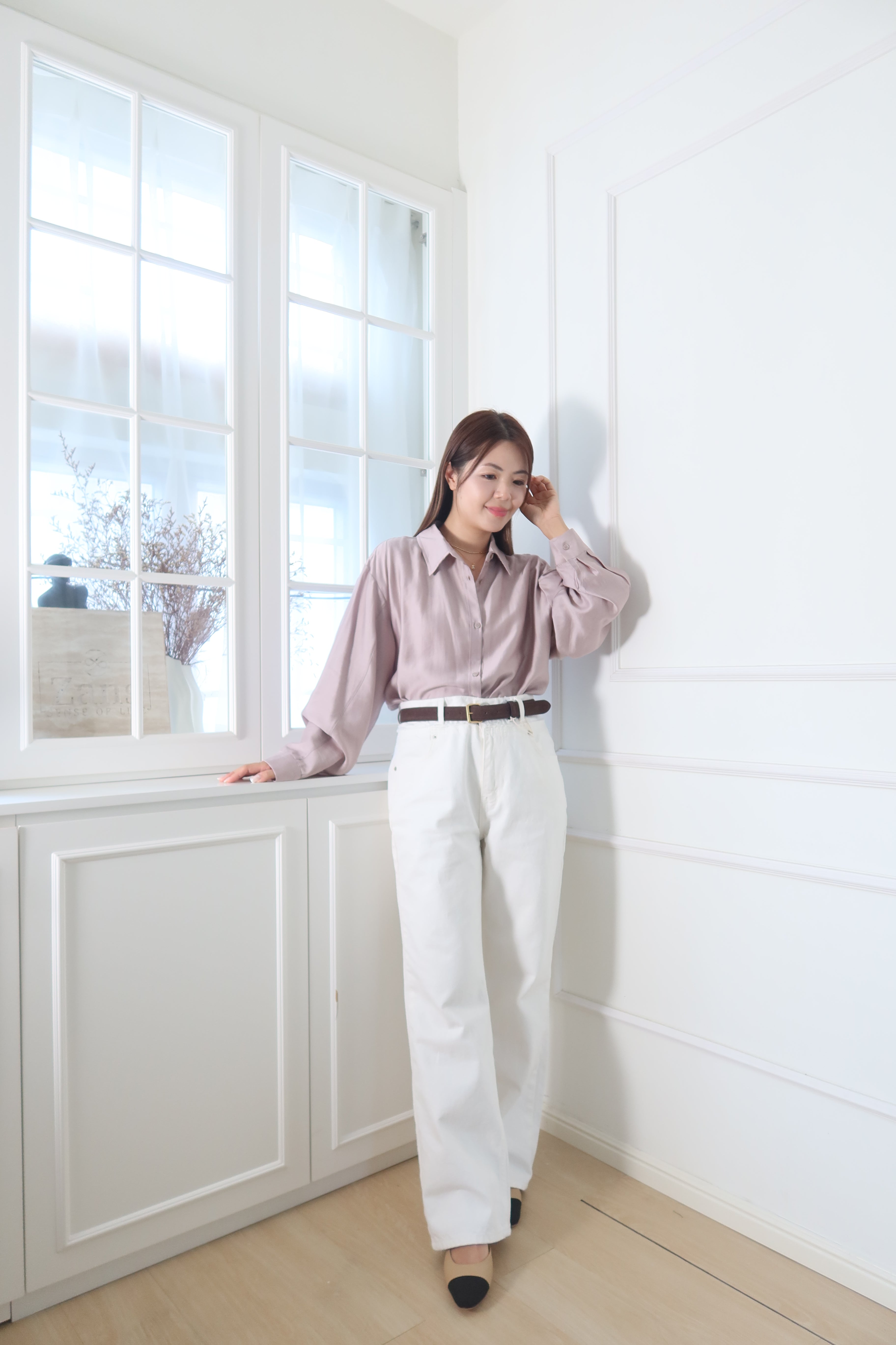 Lustrous Silk Solid Shirt [T0224]