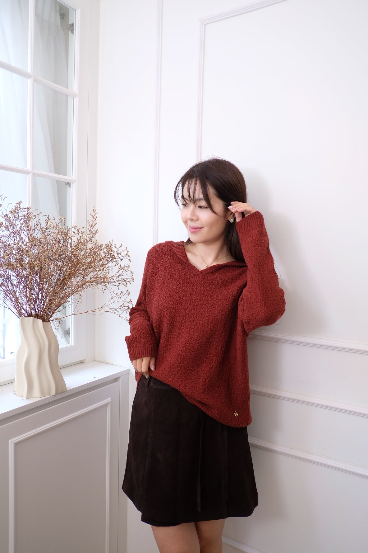 【LE ZANS BRAND COLLECTION】CloudSoft V-Neck Top [T0253]