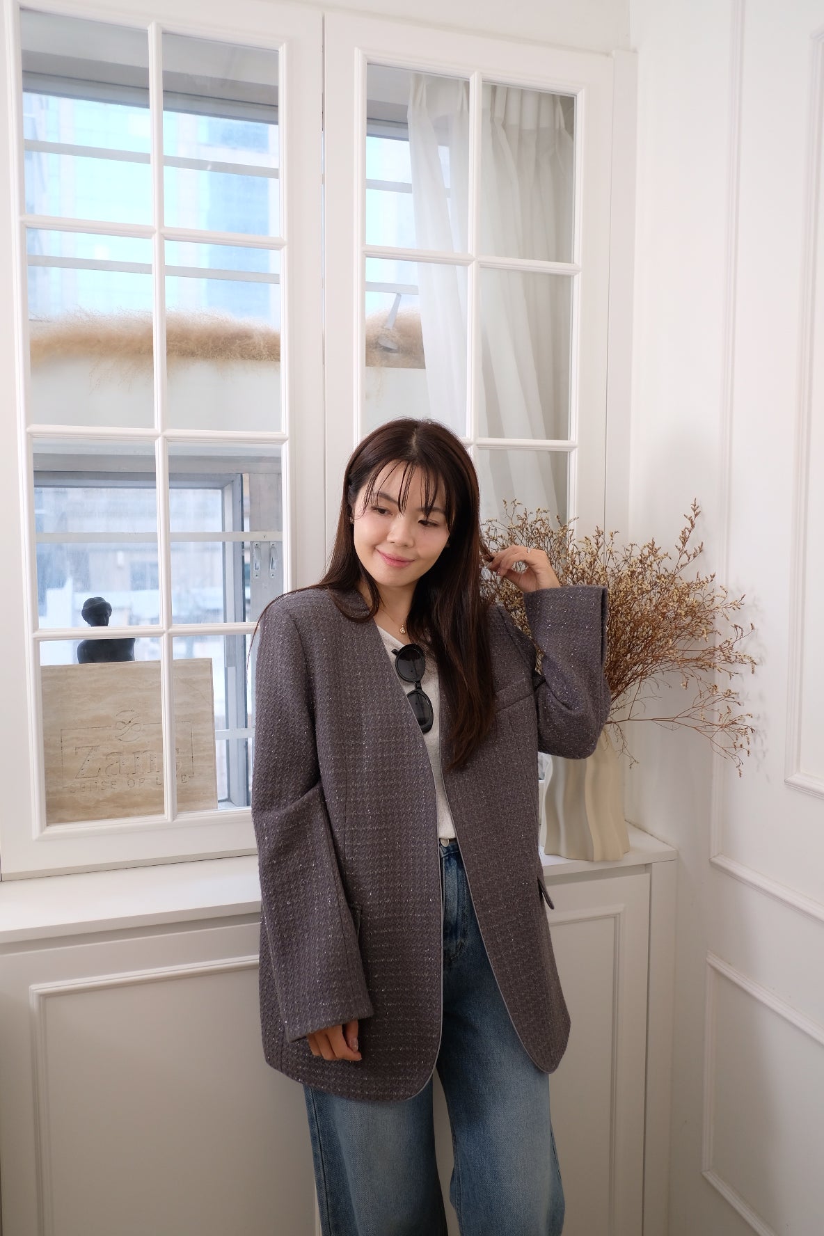 【LE ZANS BRAND COLLECTION】Chic Minimalist Blazer [J0133]