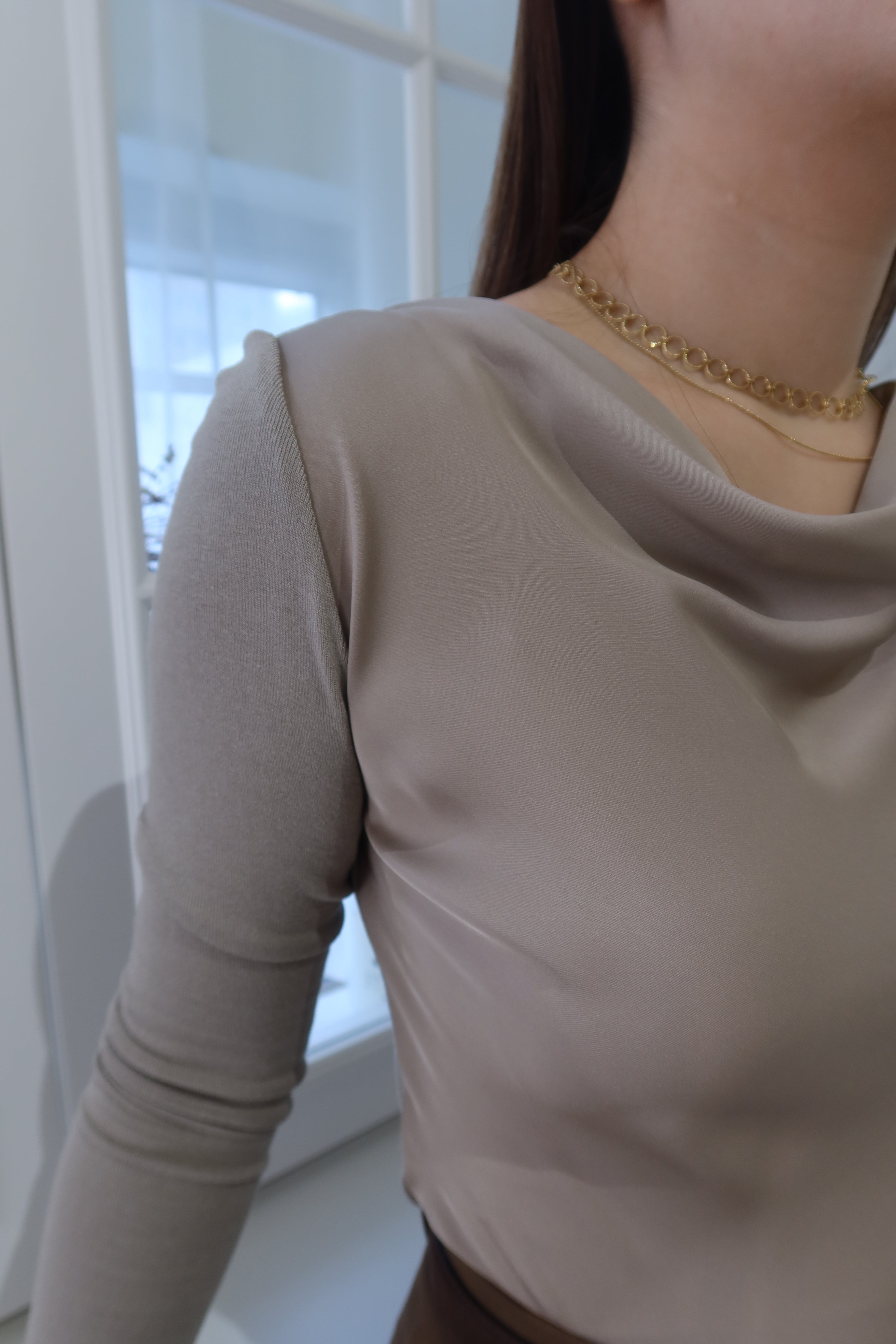 Elegant Aura Long Sleeve Top [T0221]