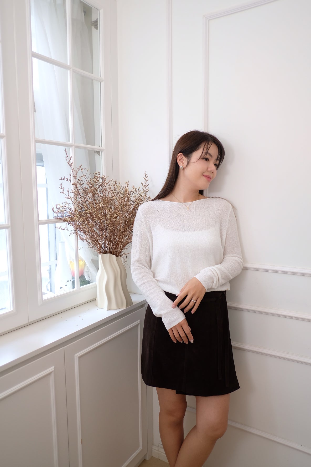 【LE ZANS BRAND COLLECTION】SoftLine Underlayer Basic Top (25% Ultra Fine Wool) [T0251]