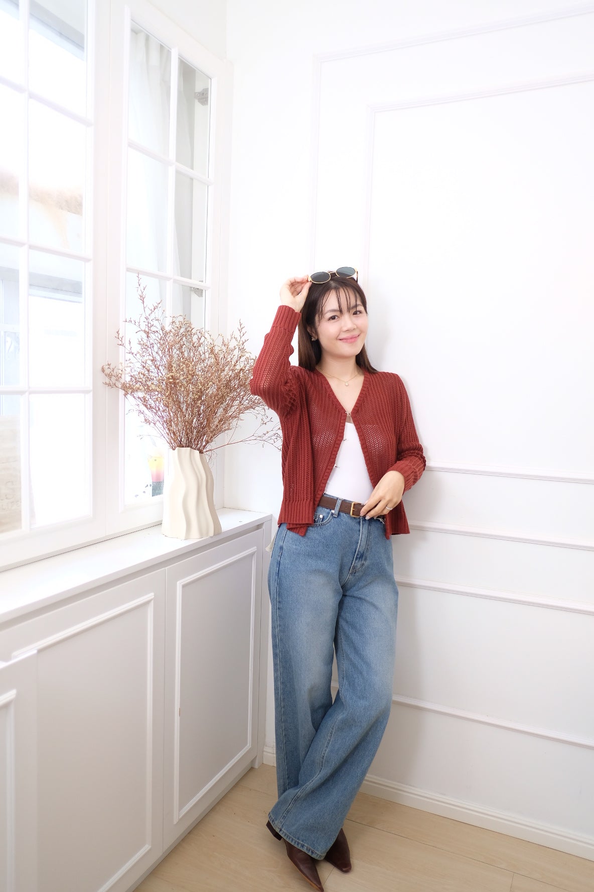 【LE ZANS BRAND COLLECTION】Rustic Rose Cardigan [T0254]