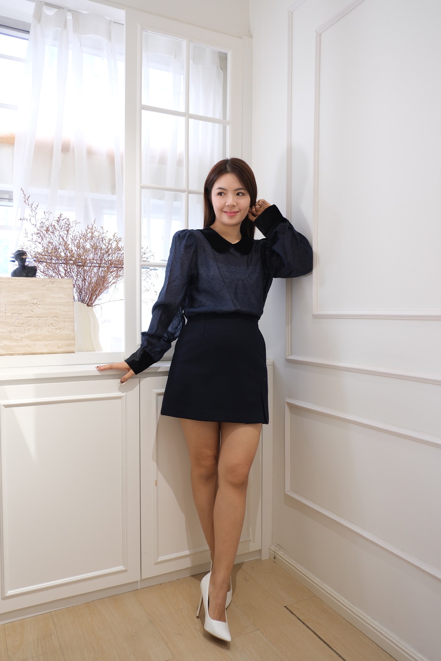 Polka Dot Charm Blouse [T0244]