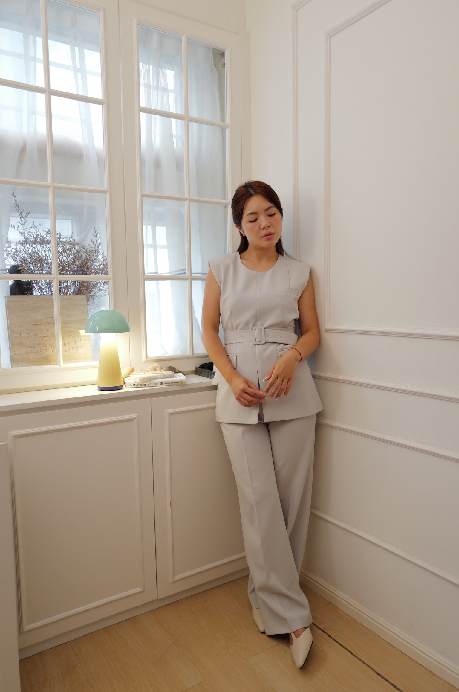 【LE ZANS BRAND COLLECTION】Urban Chic Cinched Waist TOP [T0286]
