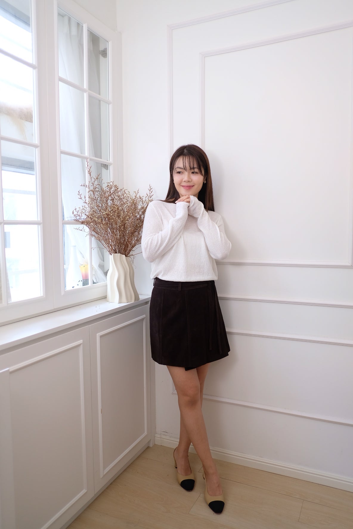 【LE ZANS BRAND COLLECTION】SoftLine Underlayer Basic Top (25% Ultra Fine Wool) [T0251]