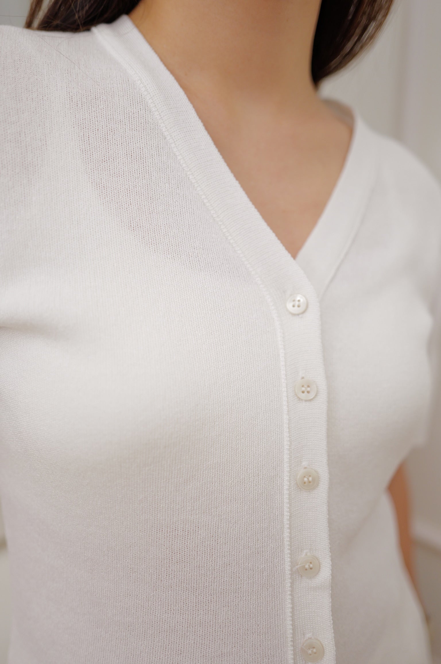 Cream Puff Sleeve Knit Cardigan [T0281]