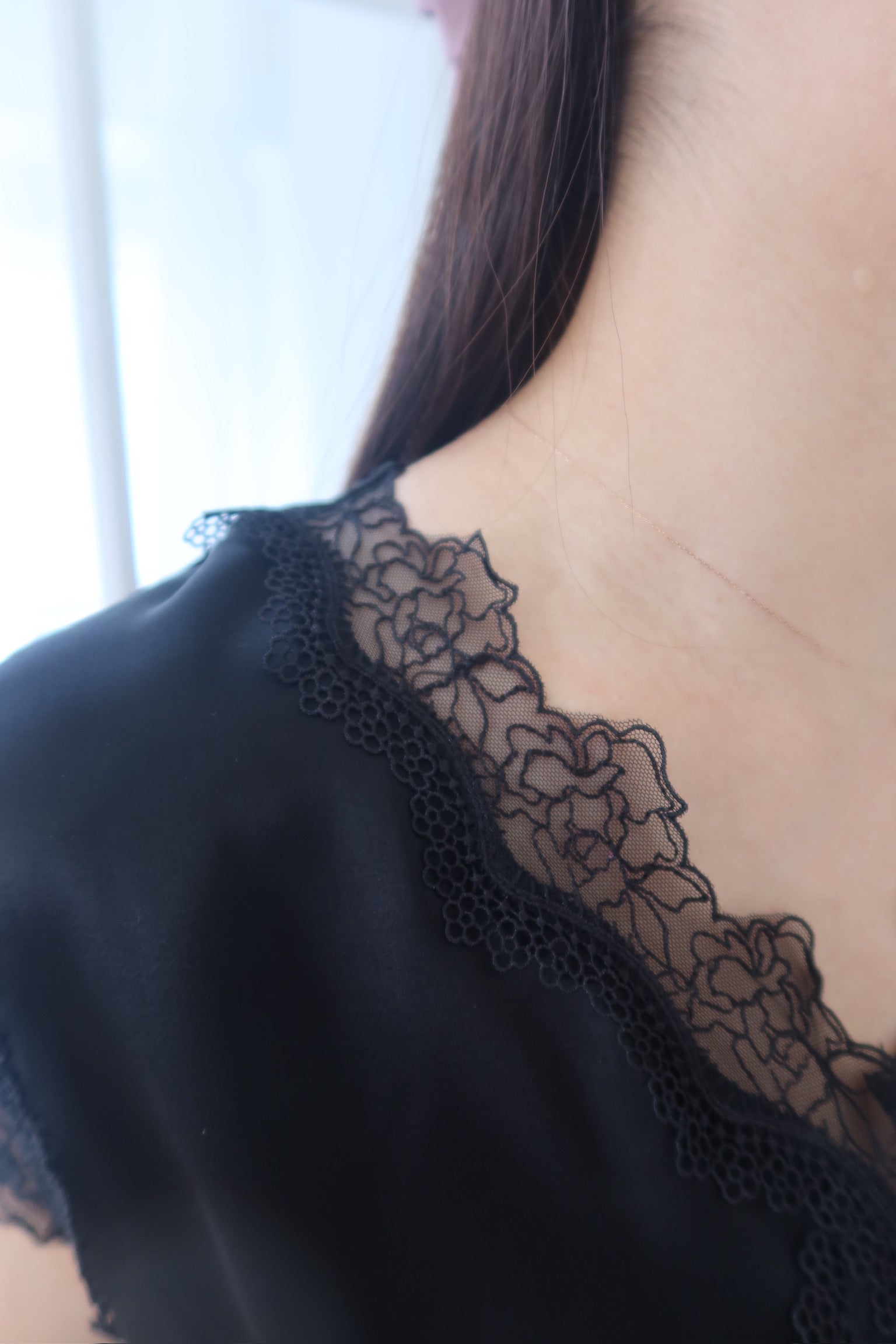 【LE ZANS BRAND COLLECTION】 Lace Trim Top [T0186]