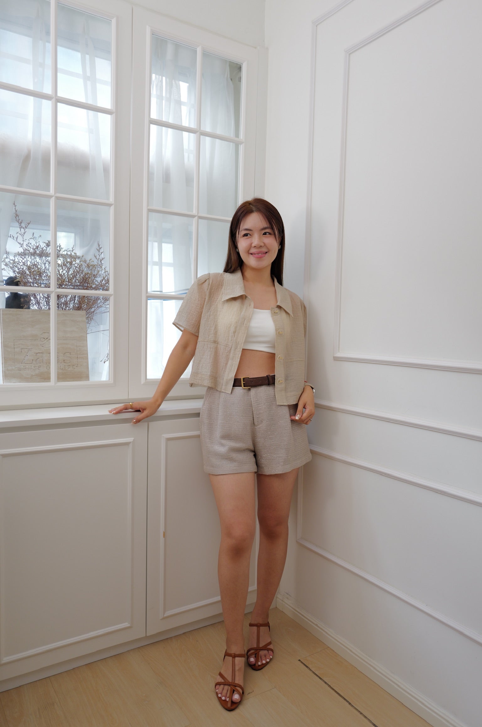 Haze Linen Sheer Shirt [T0280]