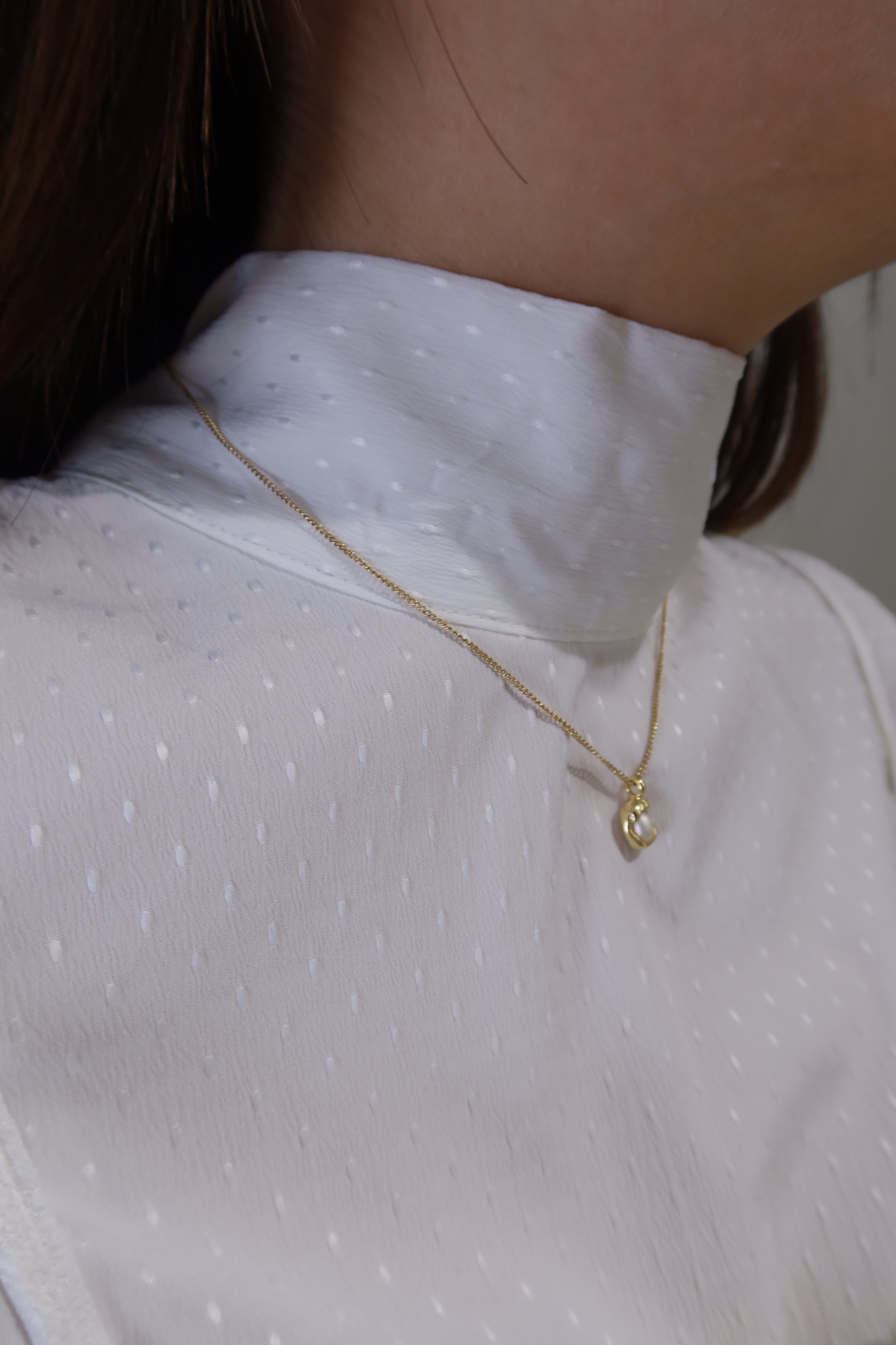 Dotted Elegance Blouse [T0214]