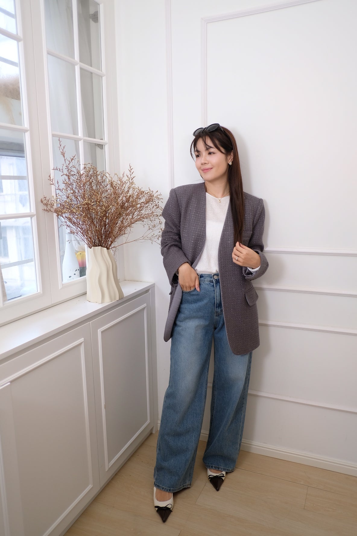 【LE ZANS BRAND COLLECTION】Chic Minimalist Blazer [J0133]