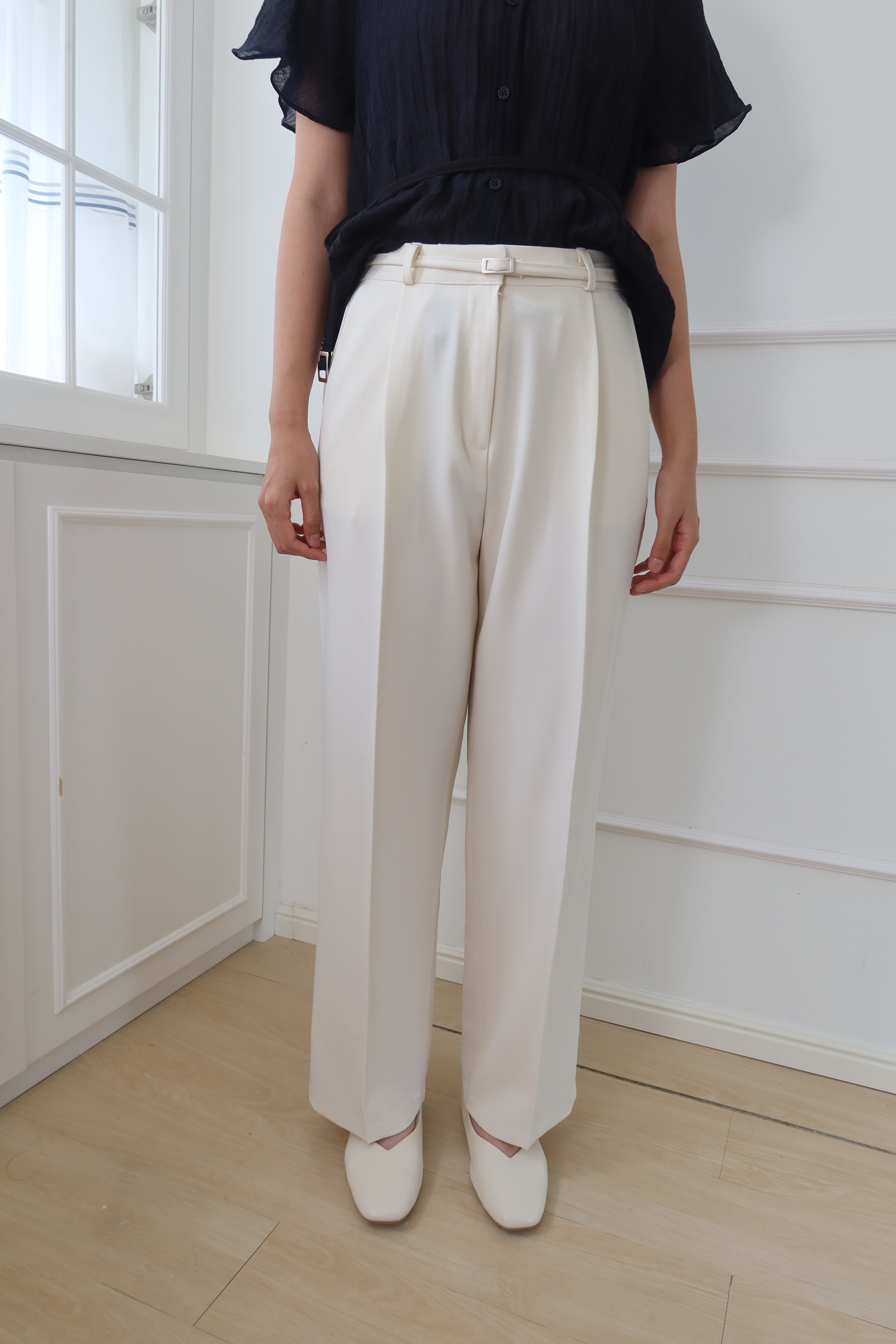 CrispLine Straight-Leg Suit Pants [PT0068]