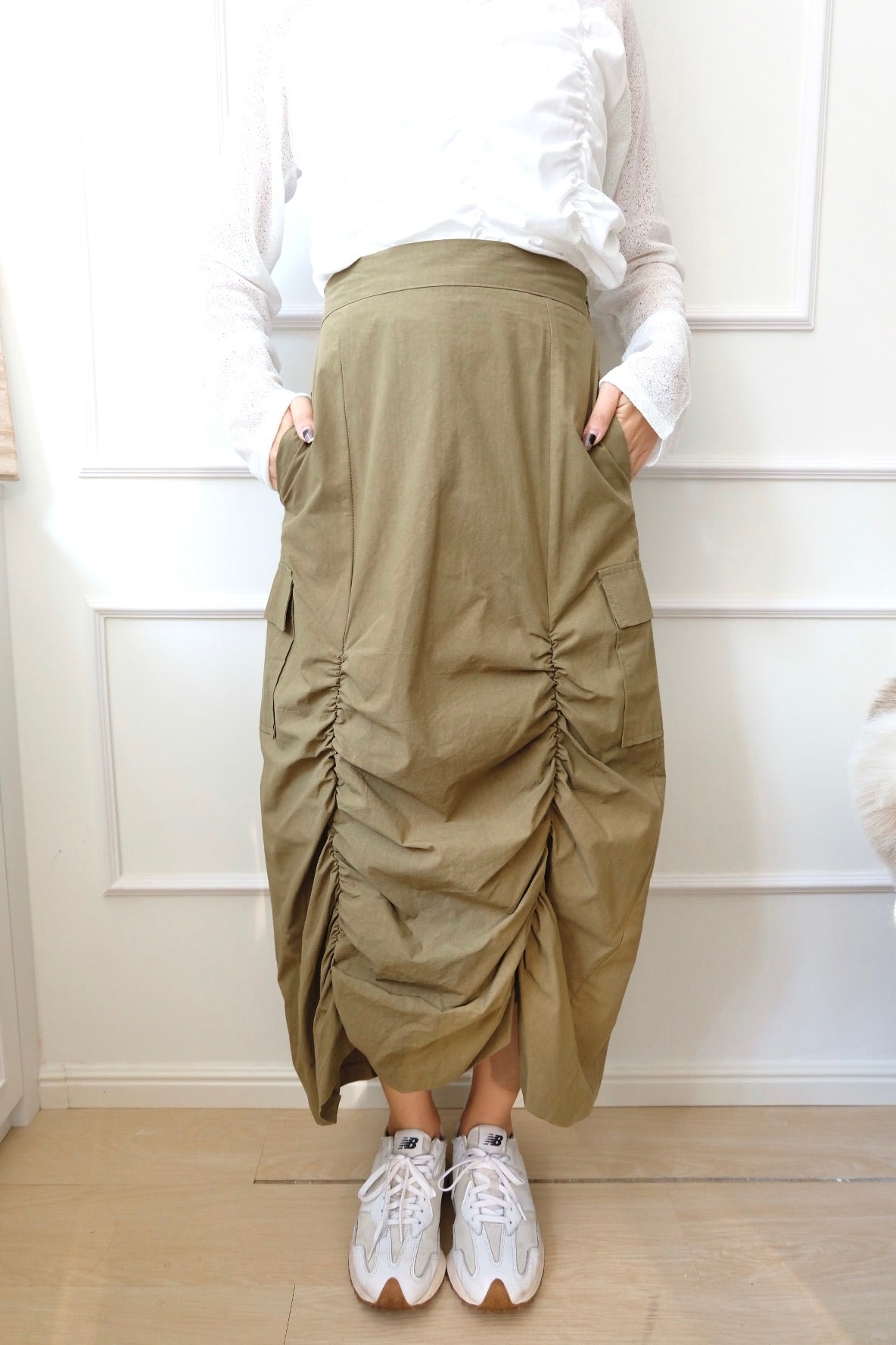 Wrinkle Buster Maxi Skirt [SK0036]