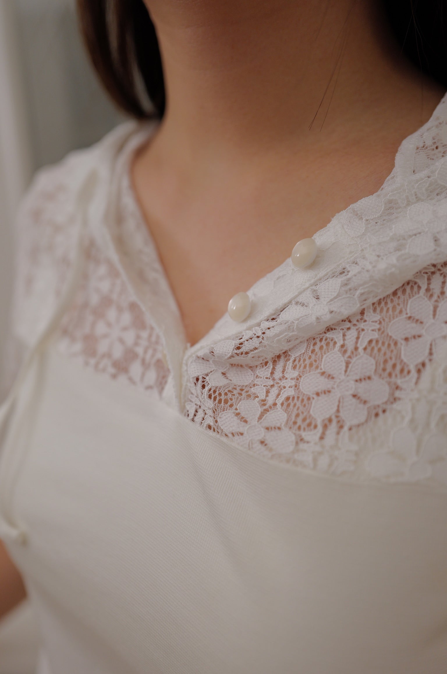 【LE ZANS BRAND COLLECTION】Stylish Lace Short Sleeve Top [T0279]