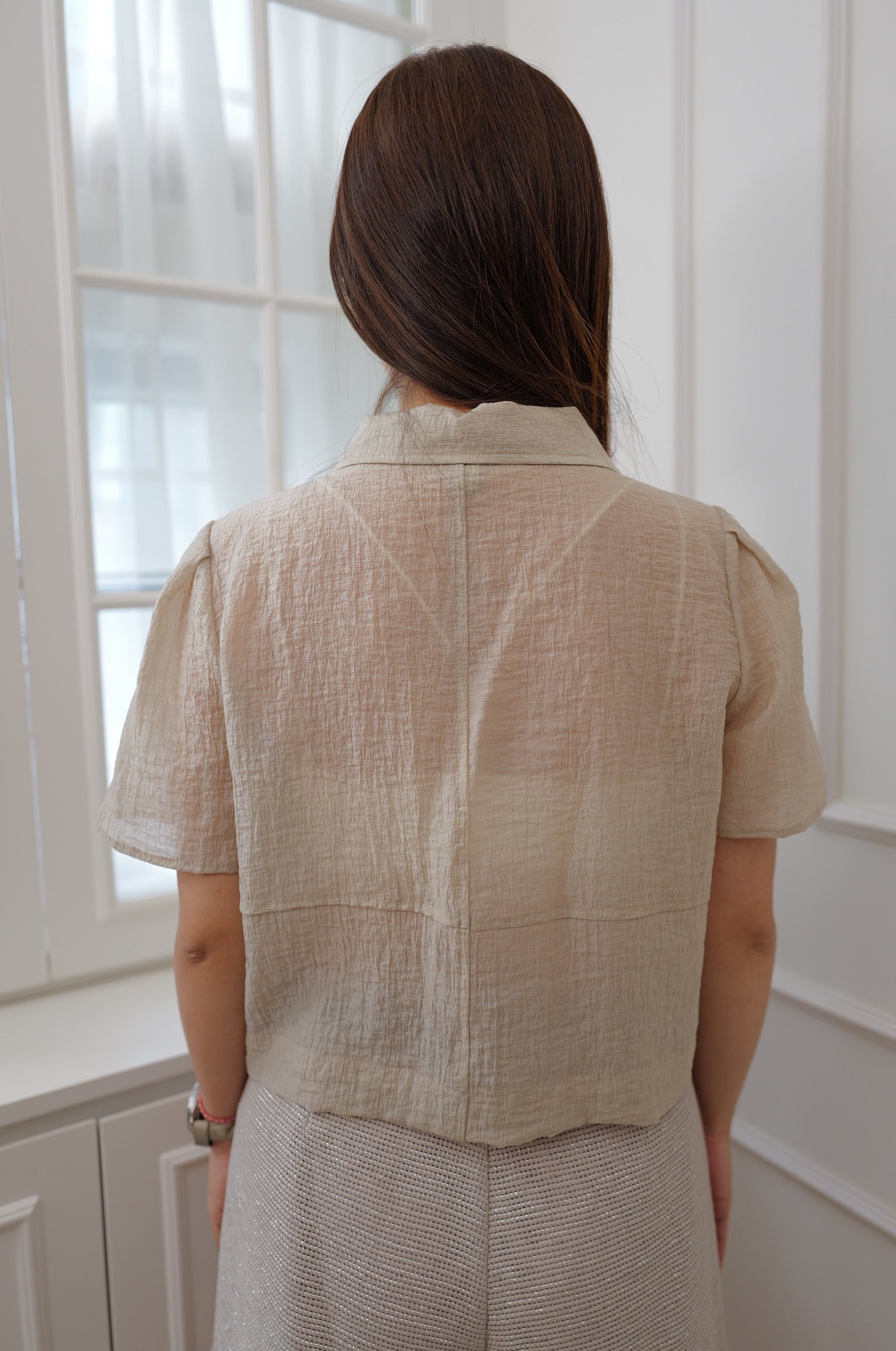 Haze Linen Sheer Shirt [T0280]