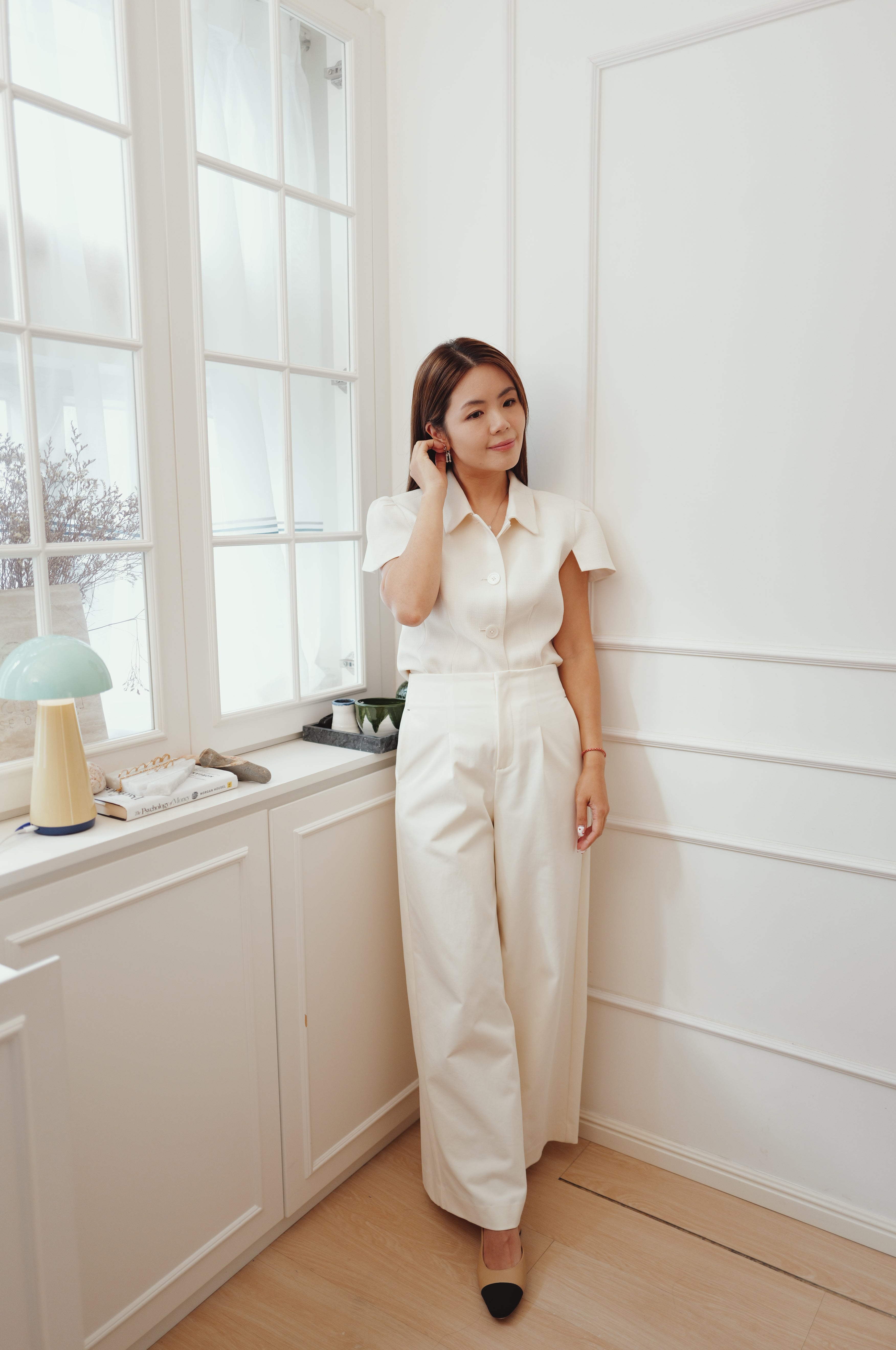 【LE ZANS BRAND COLLECTION】French Elegant Puff-Sleeve Short Tailored Blazer [T0299]