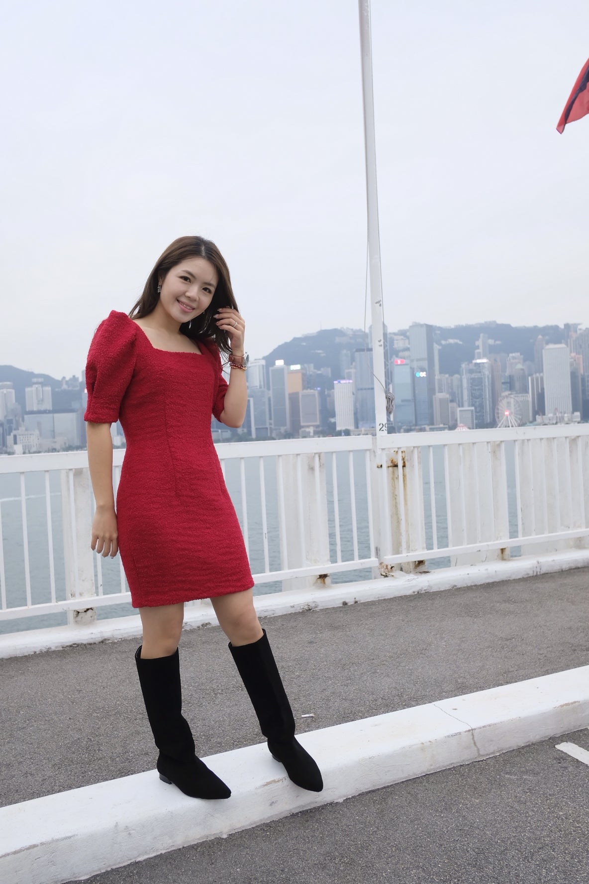 Ruby Puff Mini Dress [OPS0179]