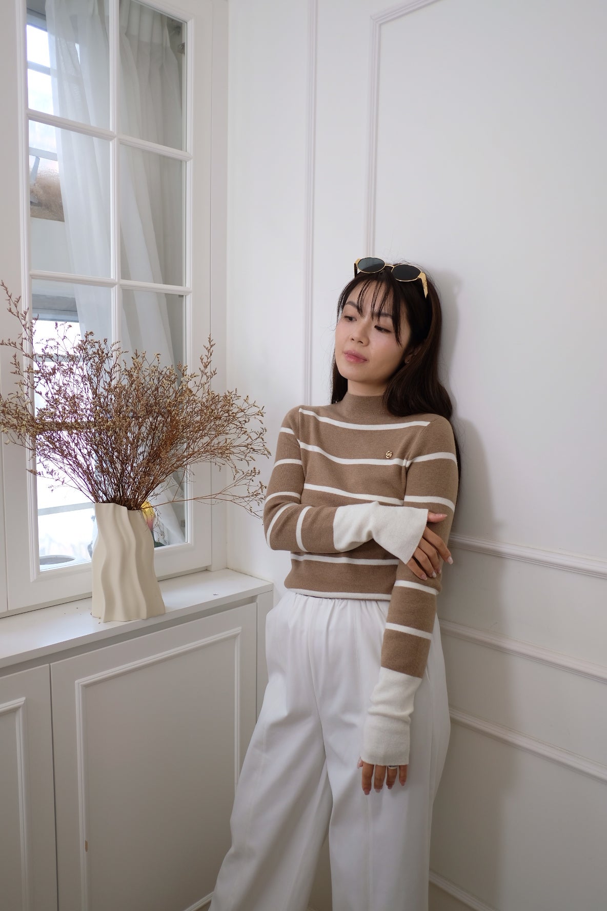 【LE ZANS BRAND COLLECTION】Crimson Knit Charm [T0256]